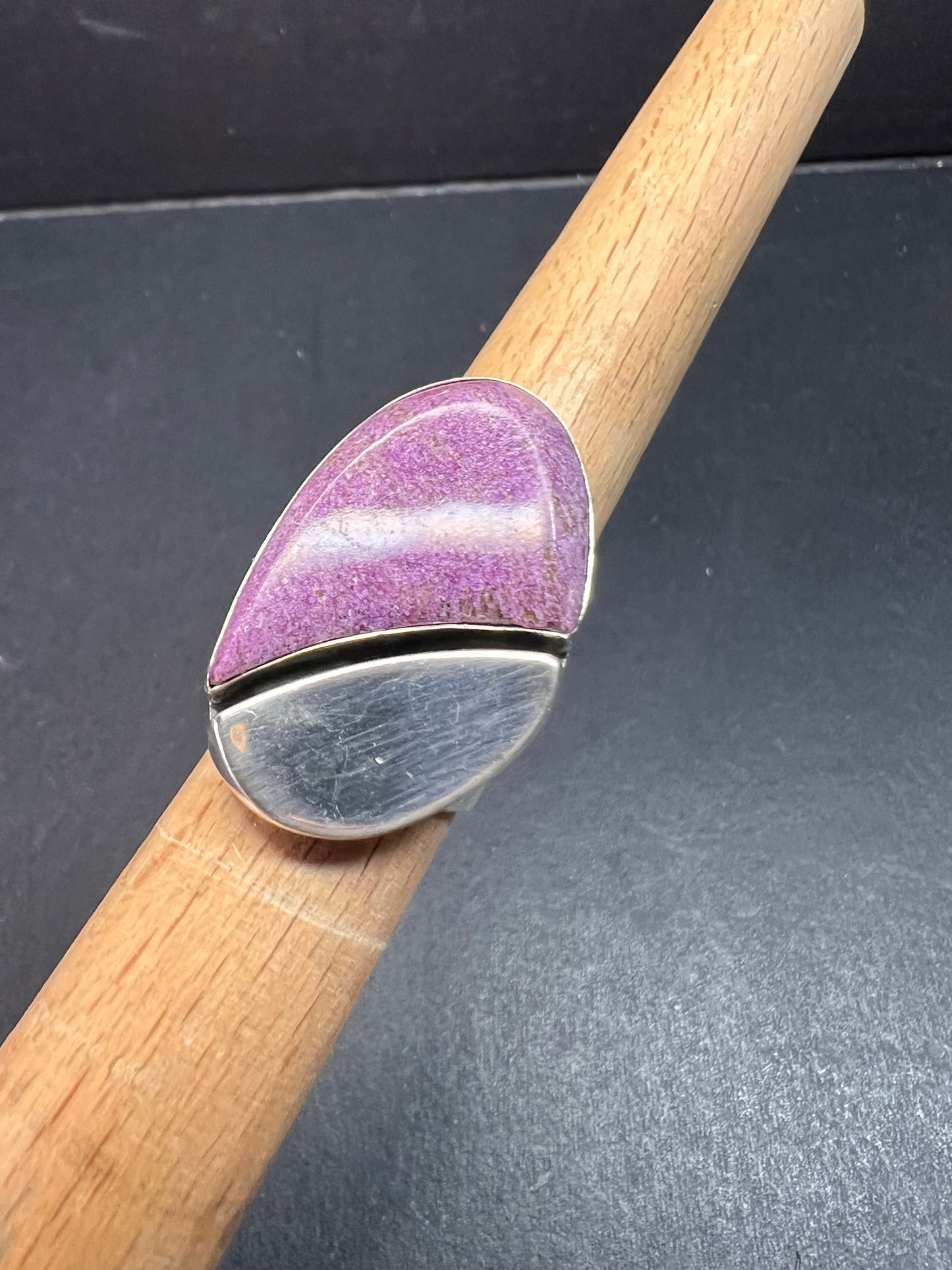 Jay King DRT stichtite sterling silver ring size 6