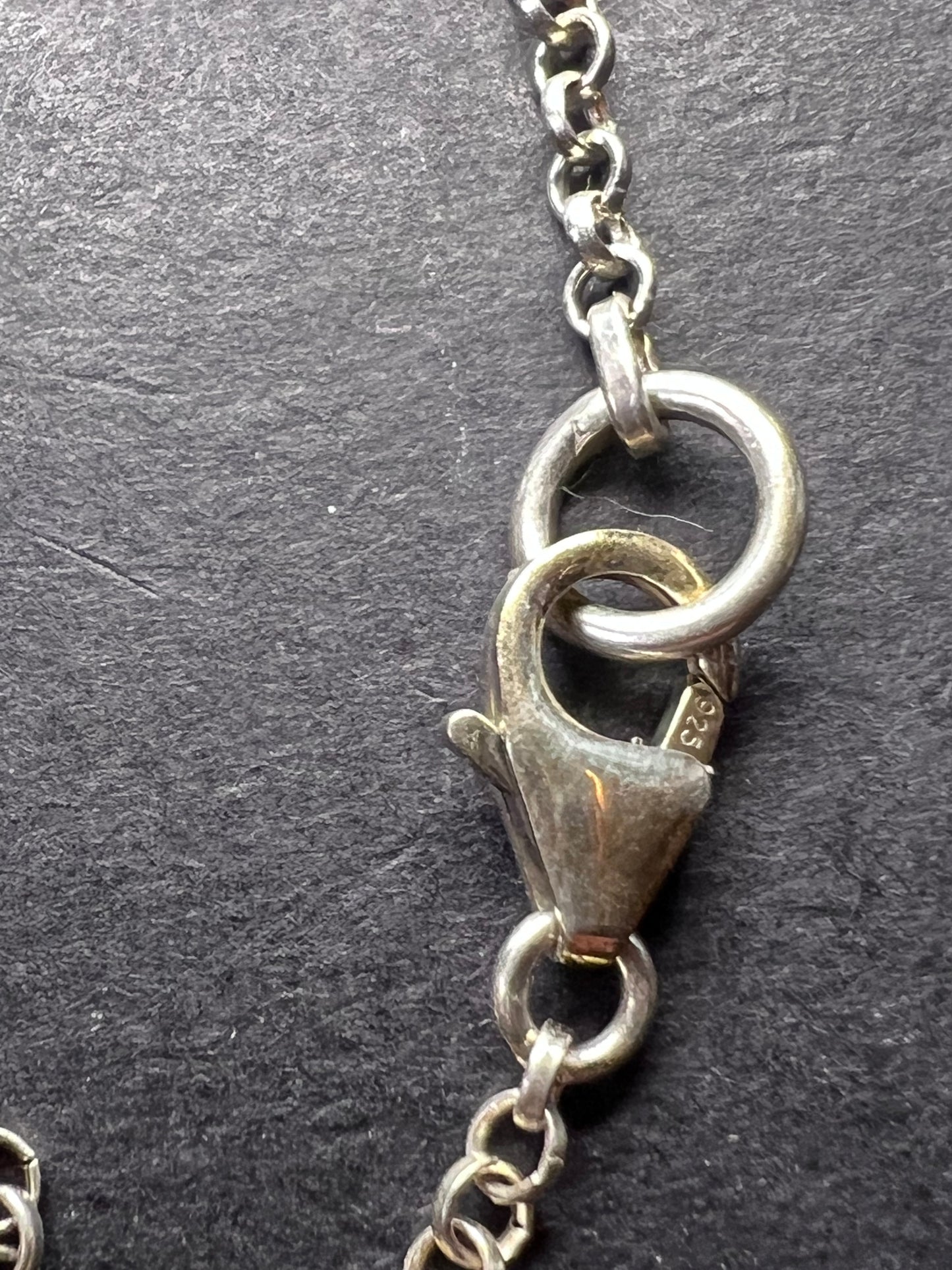 The Green Queen Quartz and sterling silver vintage necklace