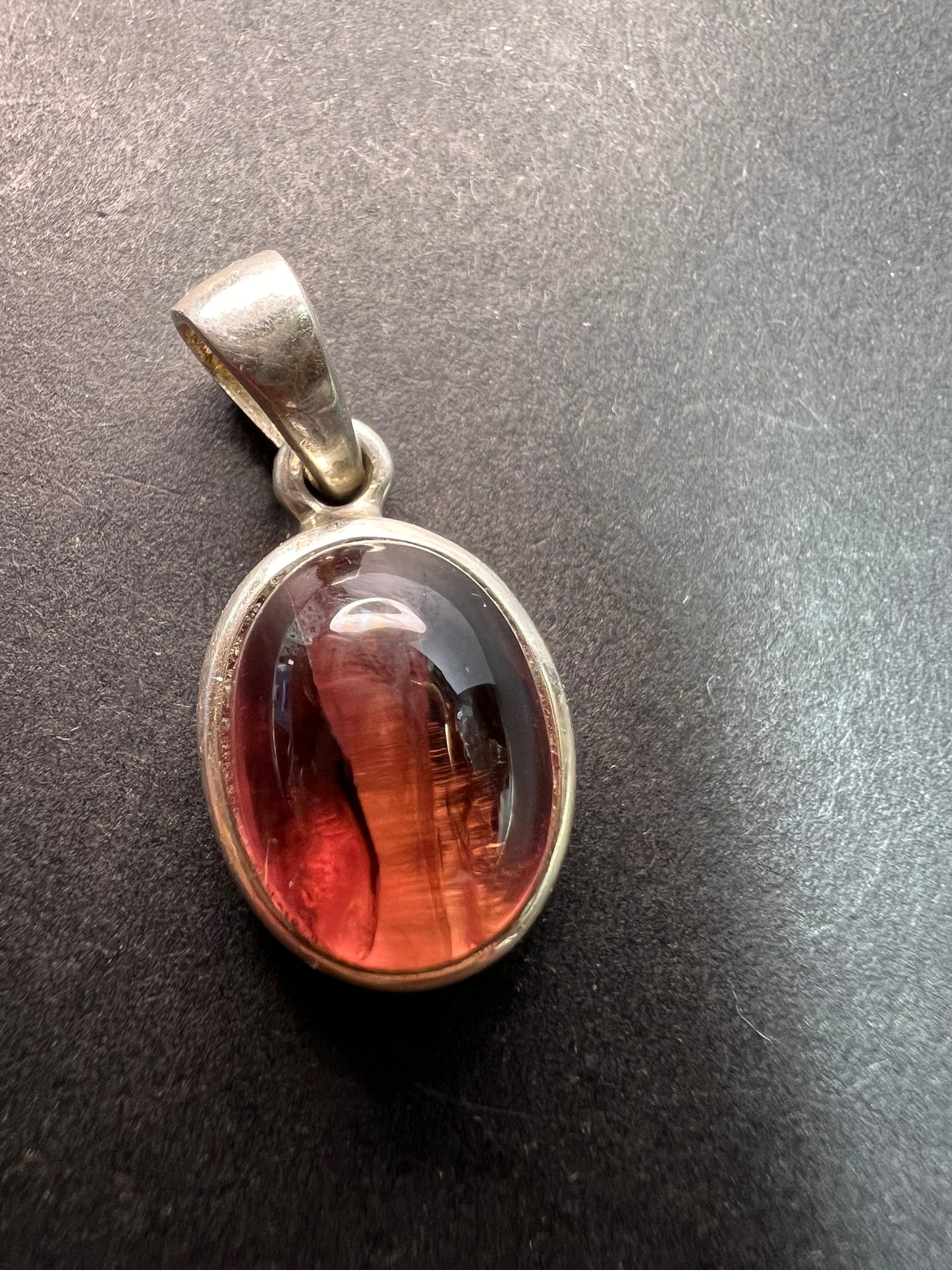 NEW Pink tourmaline Rubellite sterling silver pendant 3.03 grams