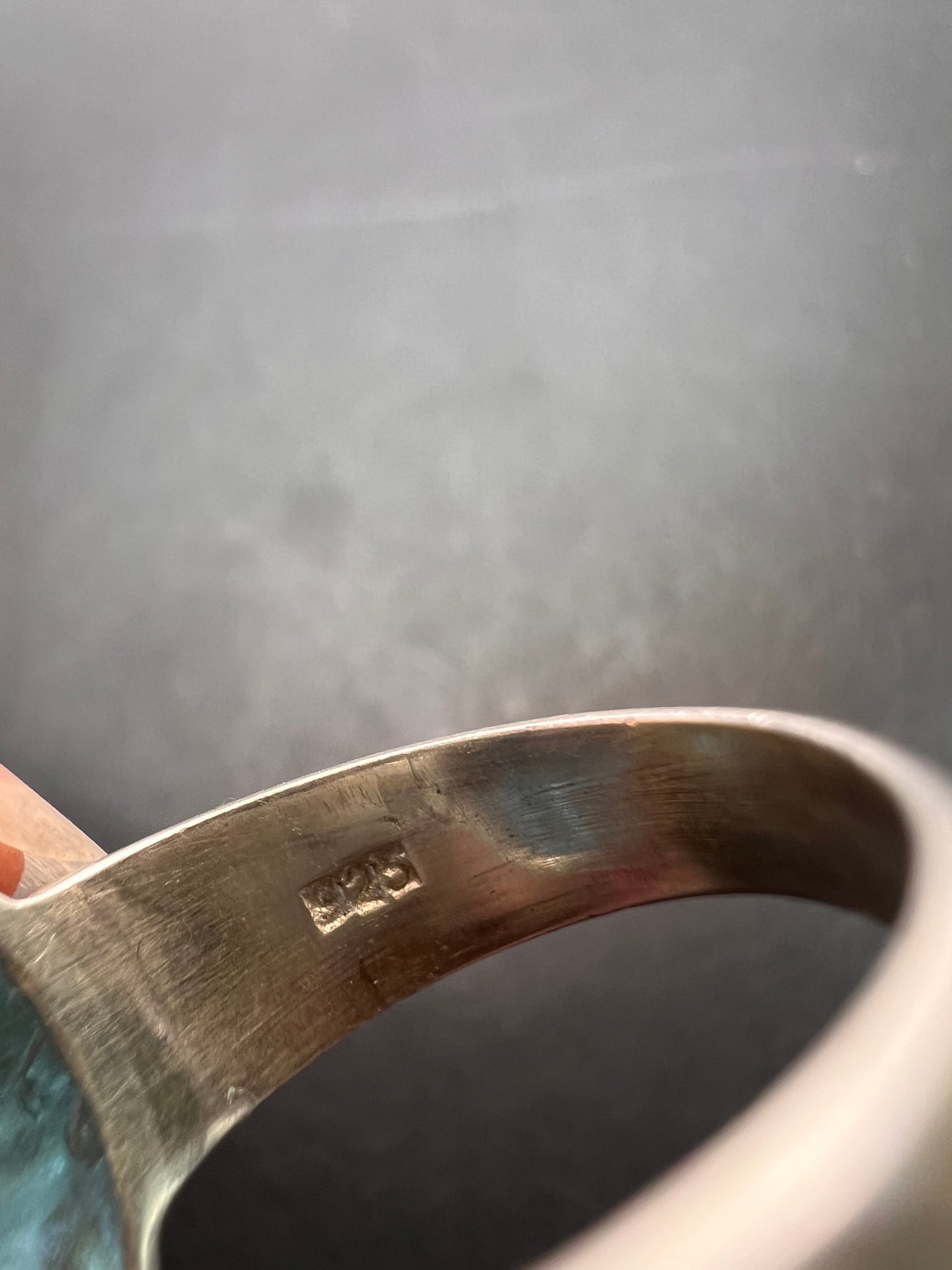 NEW Blue topaz sterling silver ring size 7.5 / 12.43 grams