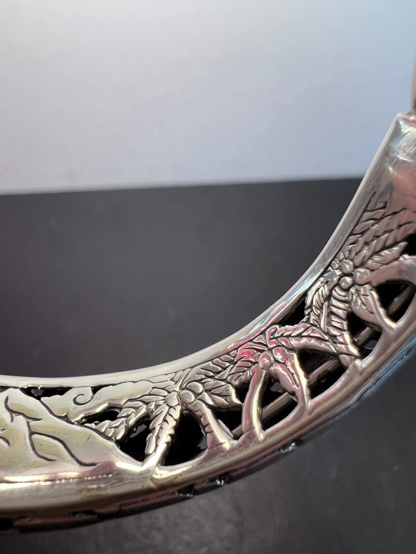 New Bali silver cuff bracelet