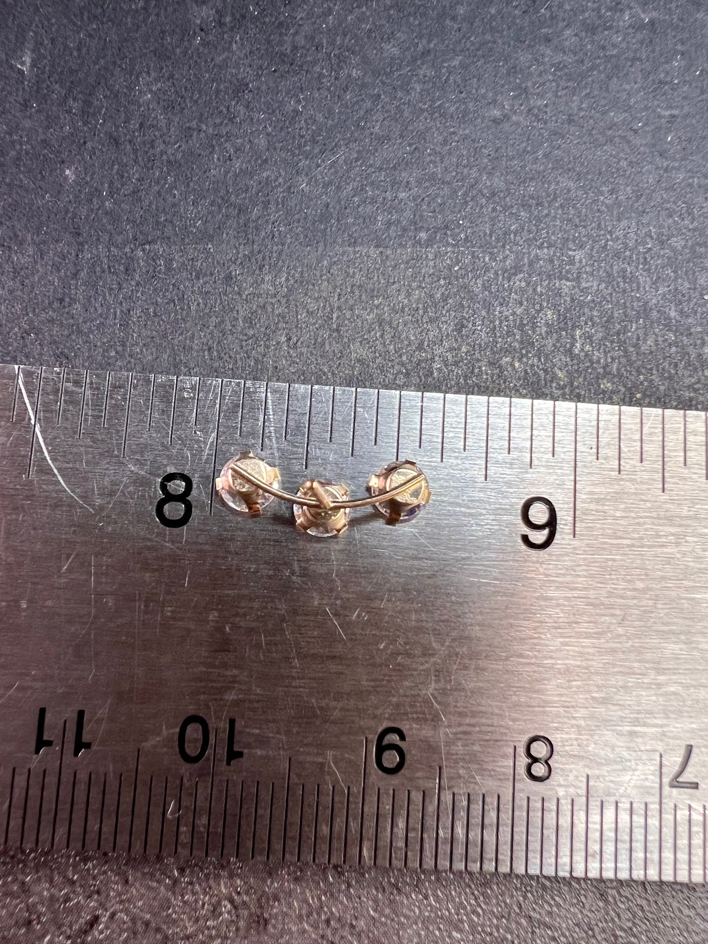 White Cubic Zirconia 10k Yellow Gold Earrings 2.45ctw