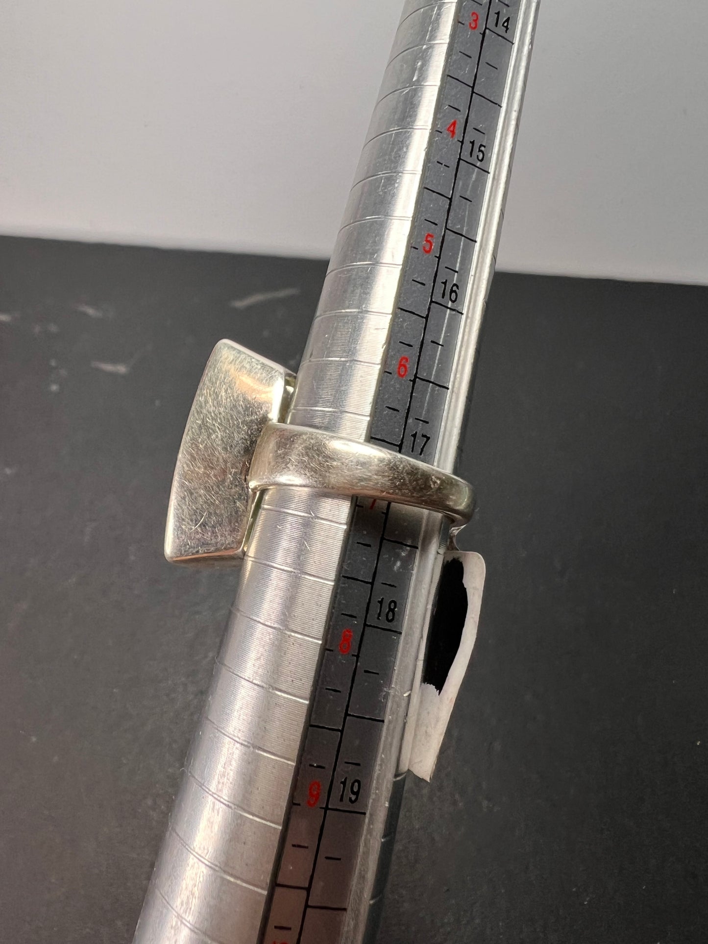 NEW cushion cut Prasiolite sterling silver ring size 7 10.83 grams