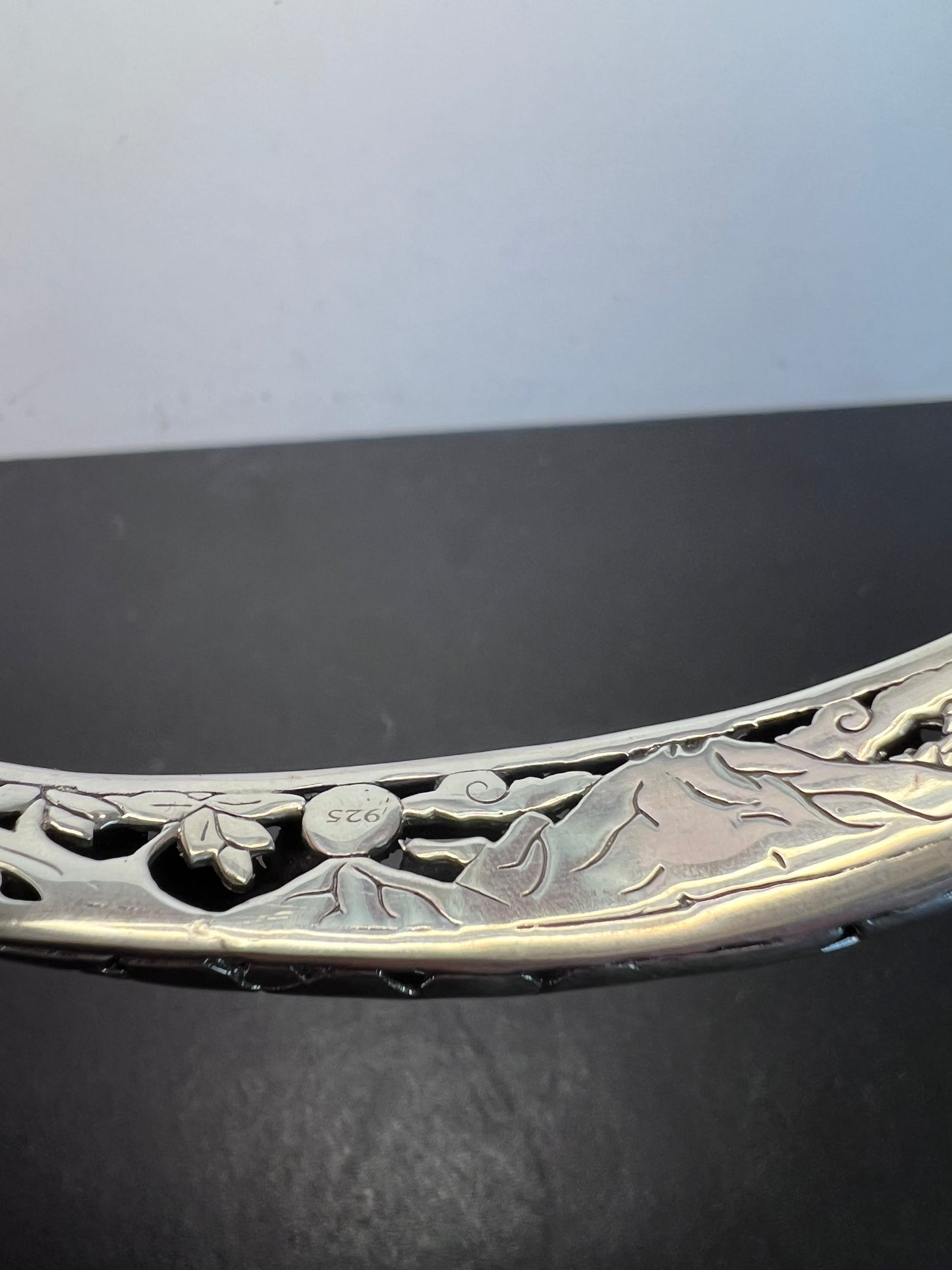 New Bali silver cuff bracelet