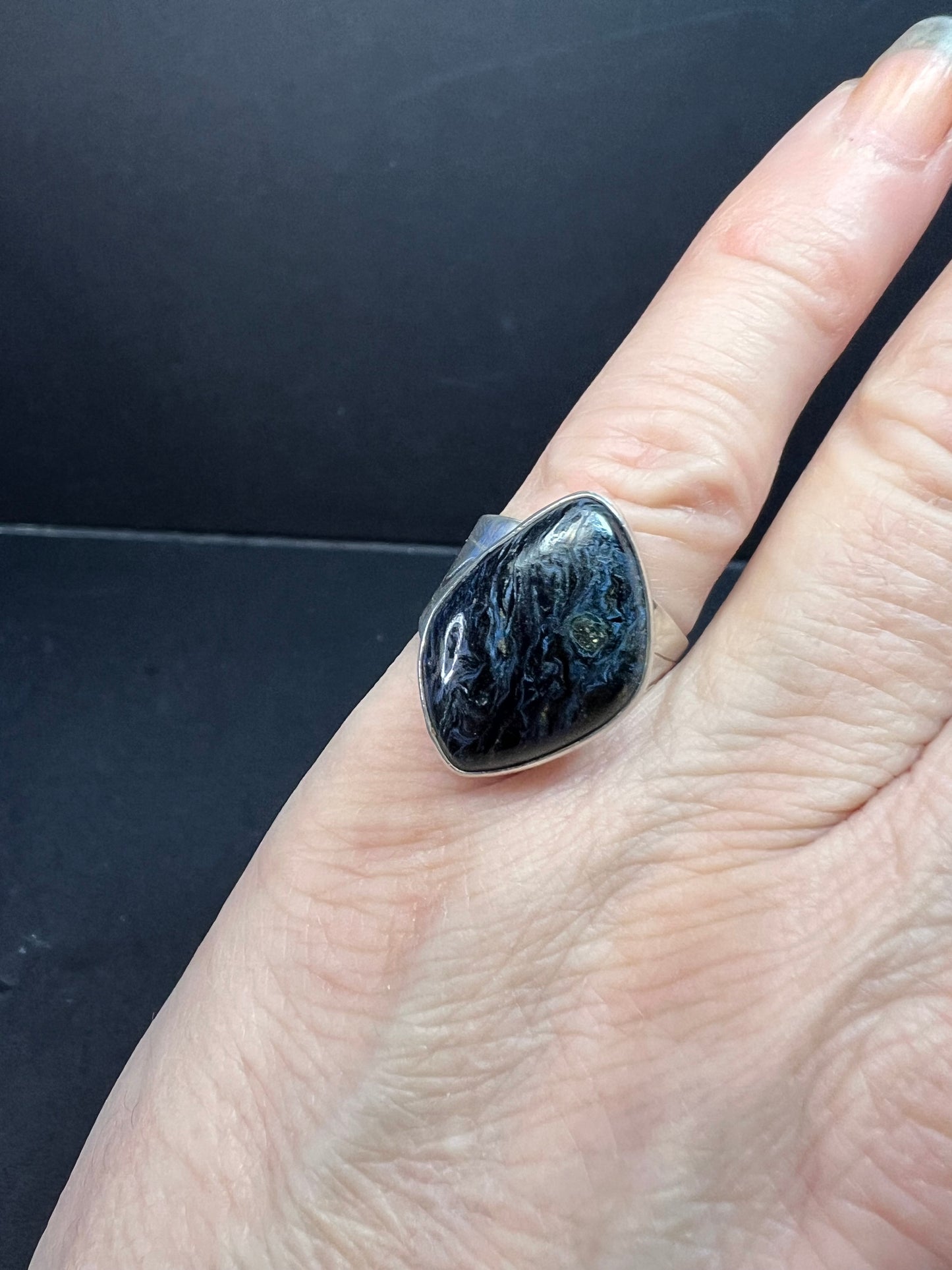 Jay King pietersite sterling silver ring size 6