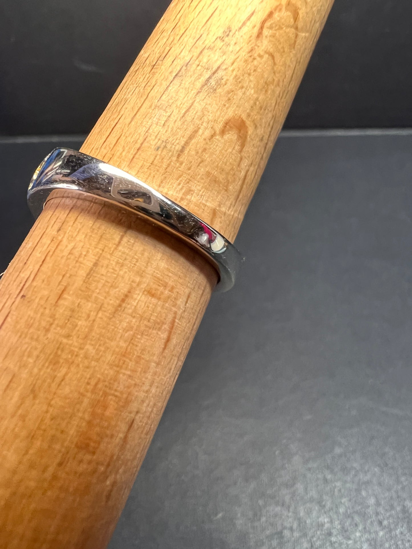 NEW Karis labradorite two toned ring size 9