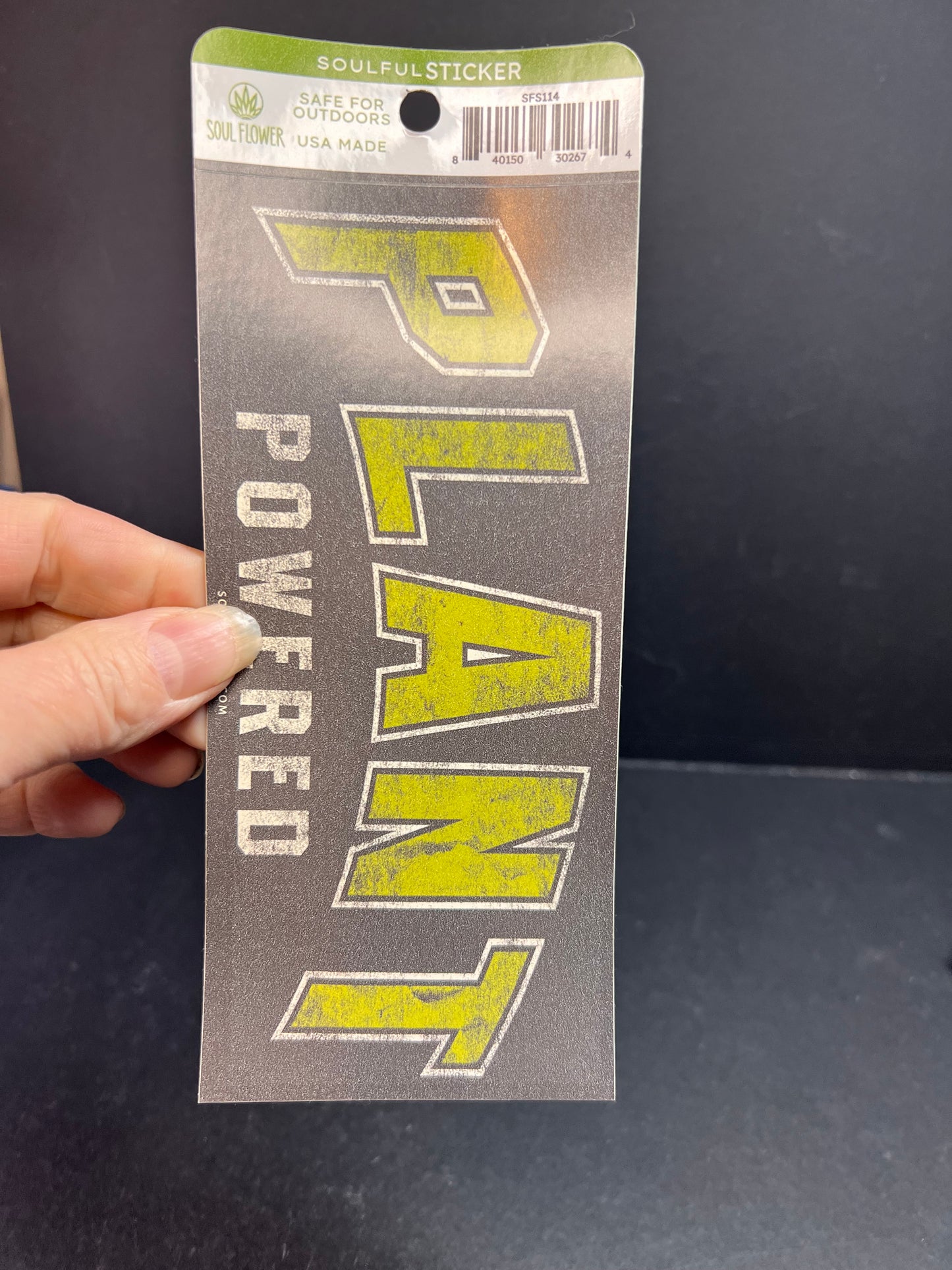 Plant Powered Sticker – Soul Flower