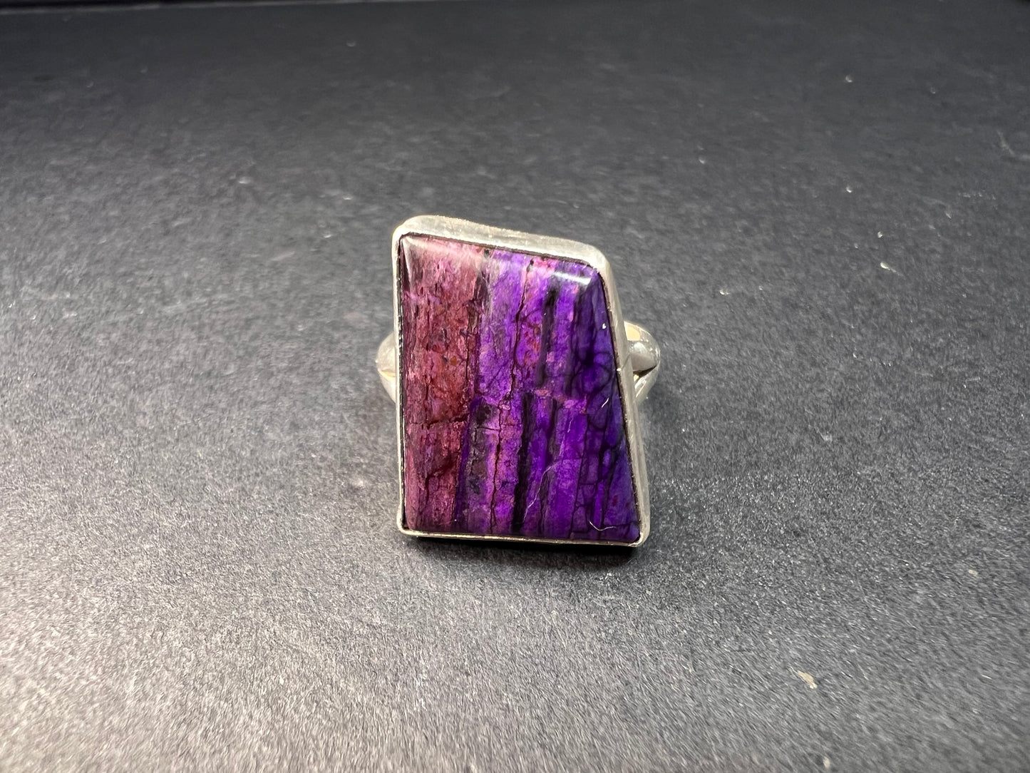 Vintage sugilite sterling silver ring size 5