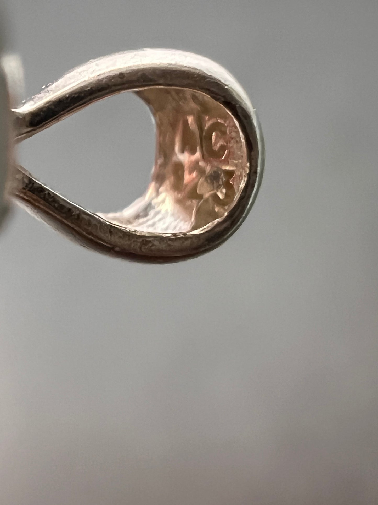 NEW Pink tourmaline sterling silver pendant 1.29 grams