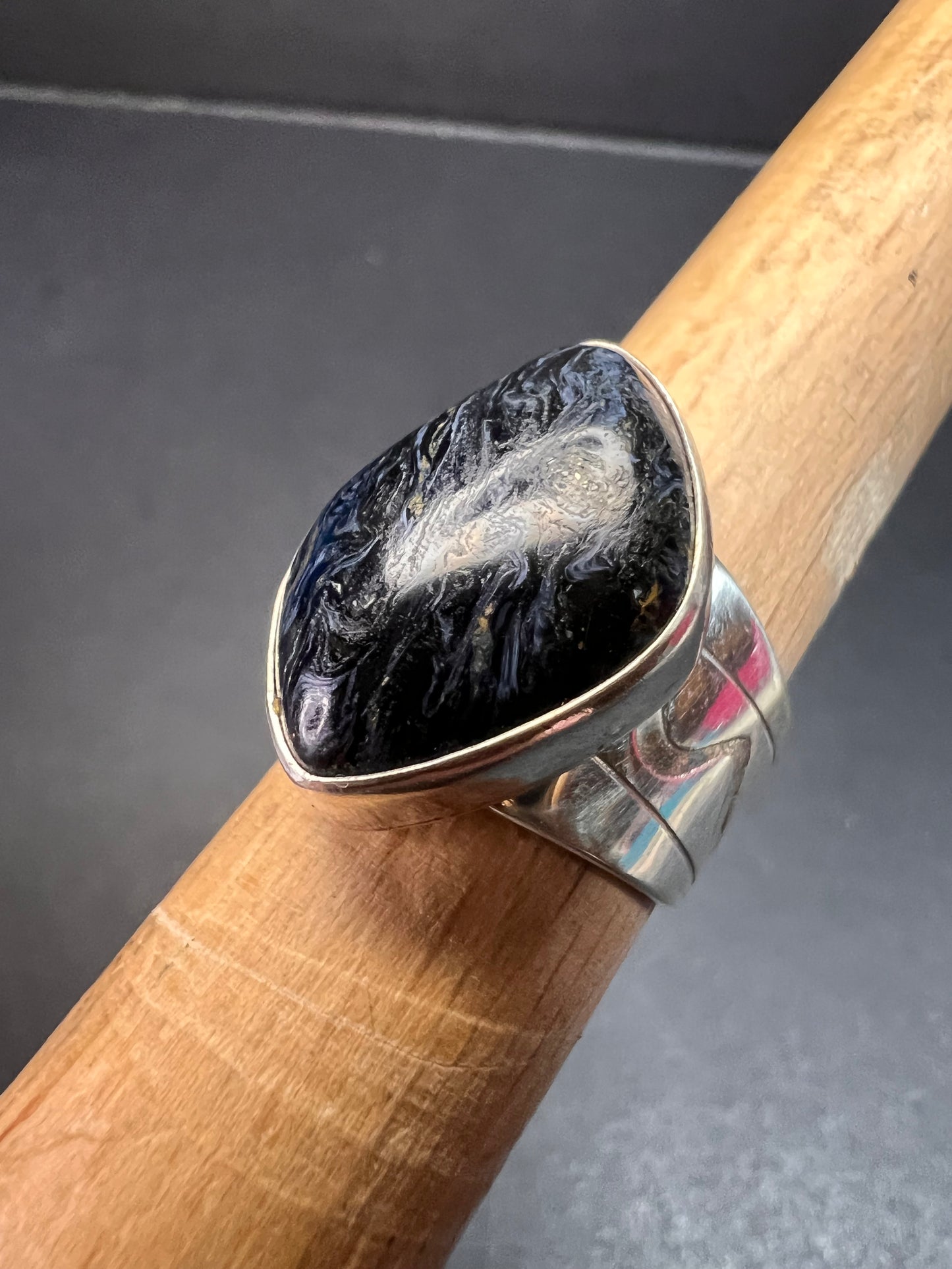 Jay King pietersite sterling silver ring size 6