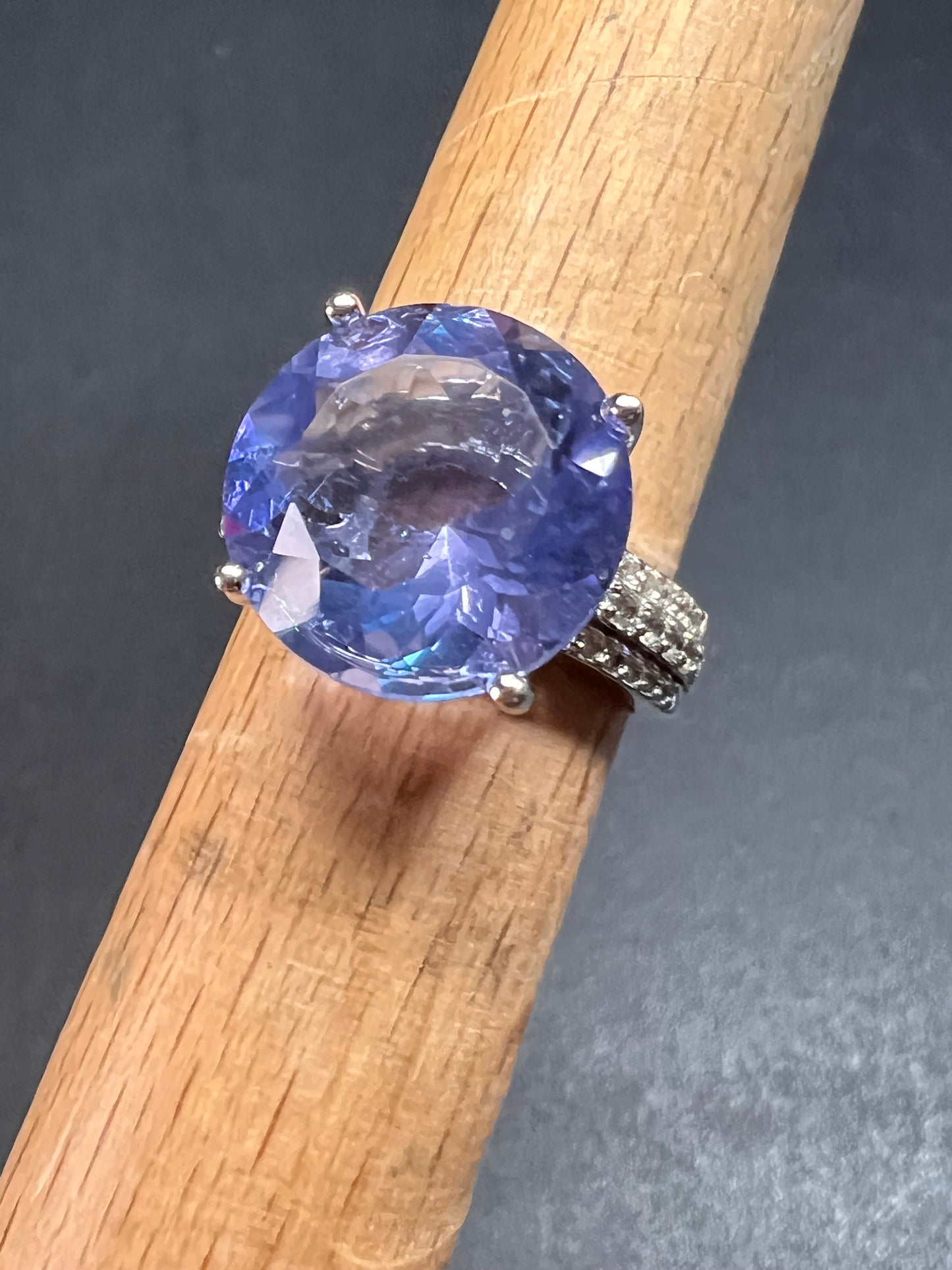 NEW color change fluorite sterling silver ring size 7