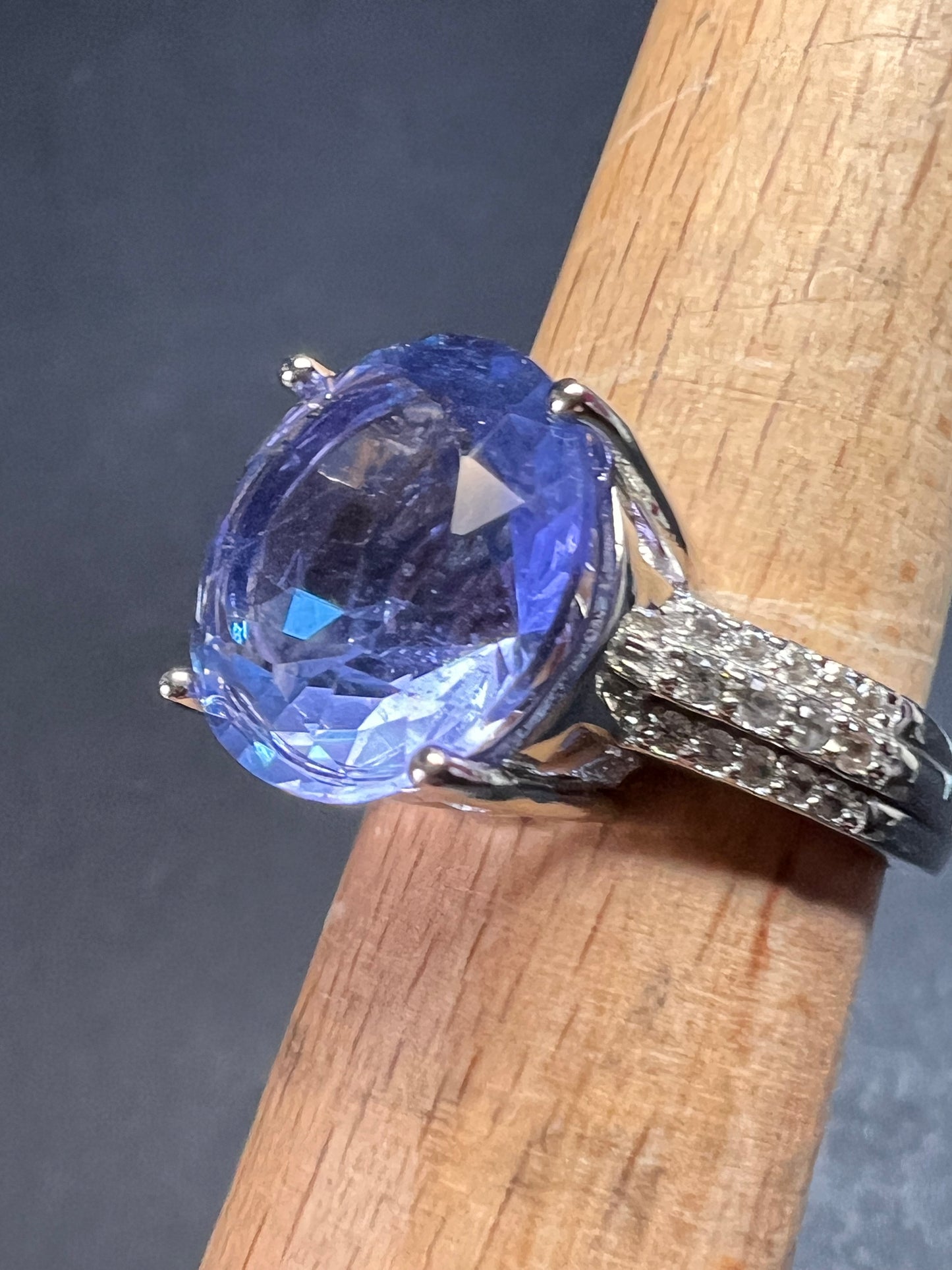 NEW color change fluorite sterling silver ring size 7