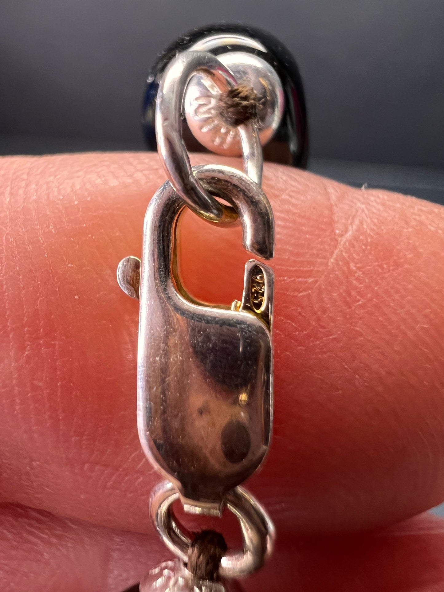 NEW smoky quartz 24 inch necklace with sterling silver clasp