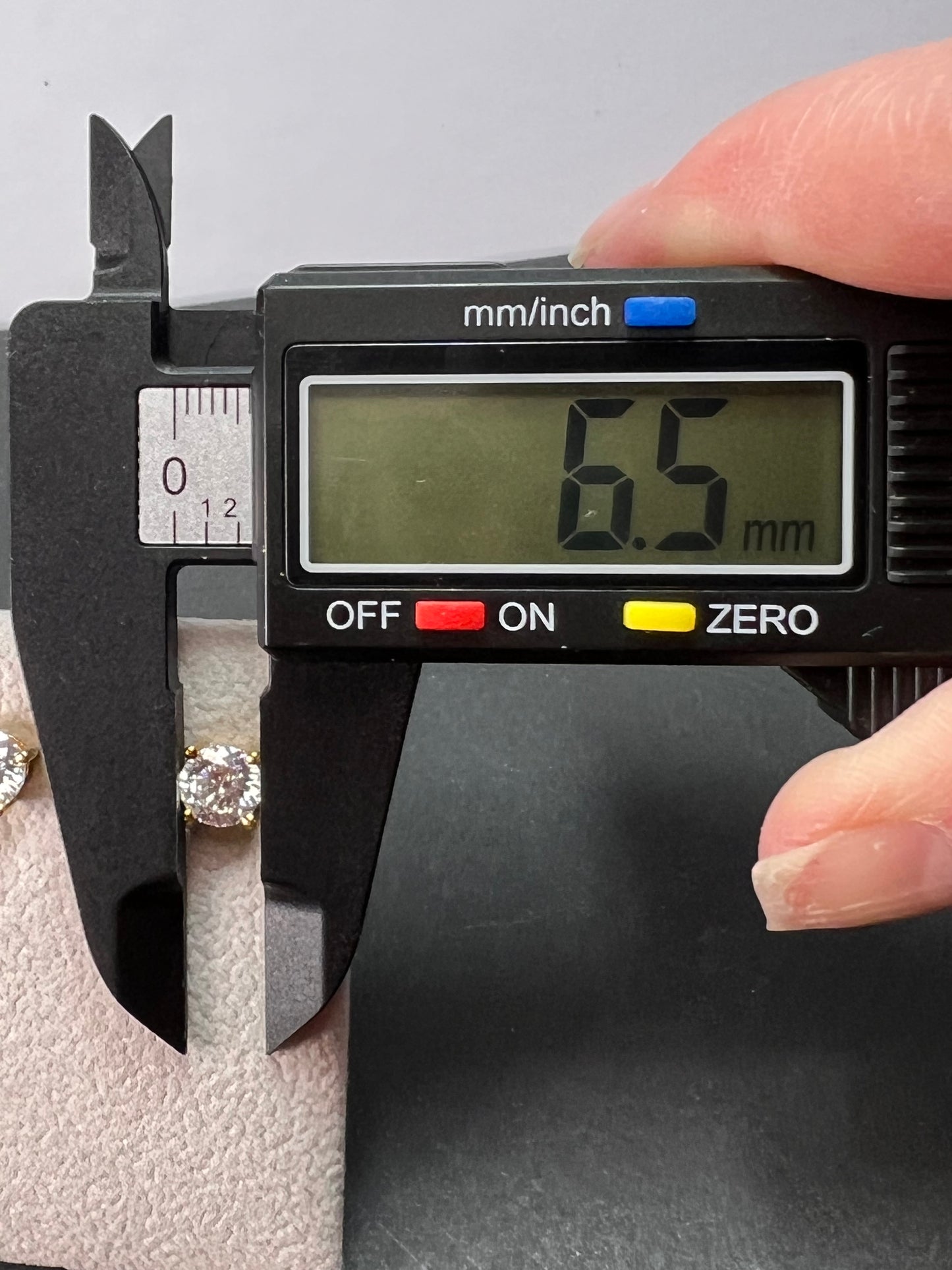 Moissanite 1.90 ctw solitaire stud earrings in vermeil YG over 925 sterling silver