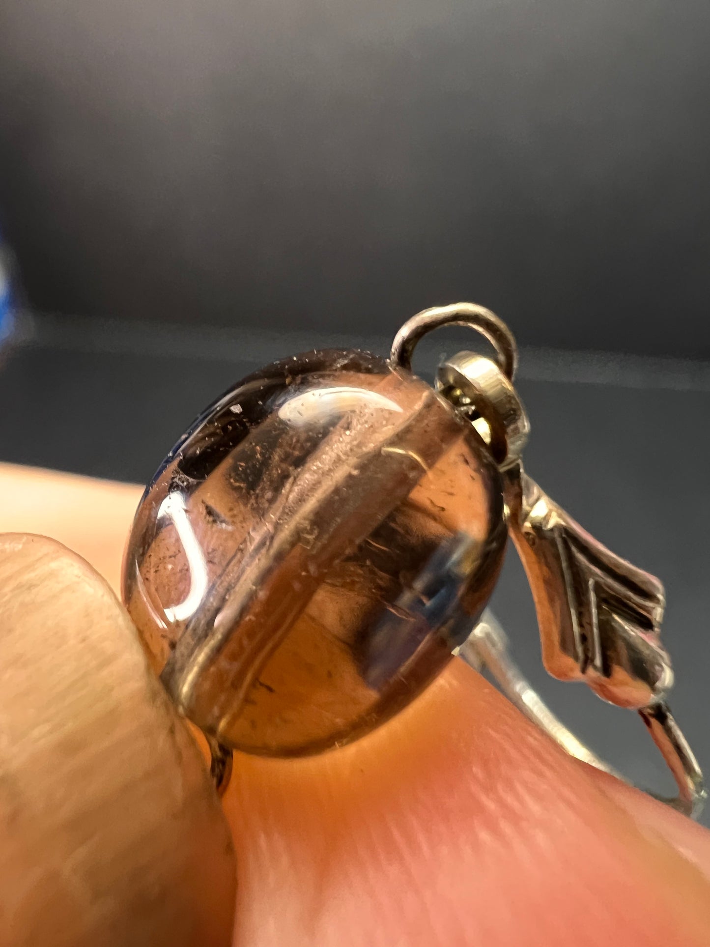 NEW Nate & Etan smoky quartz sterling silver dangle earrings