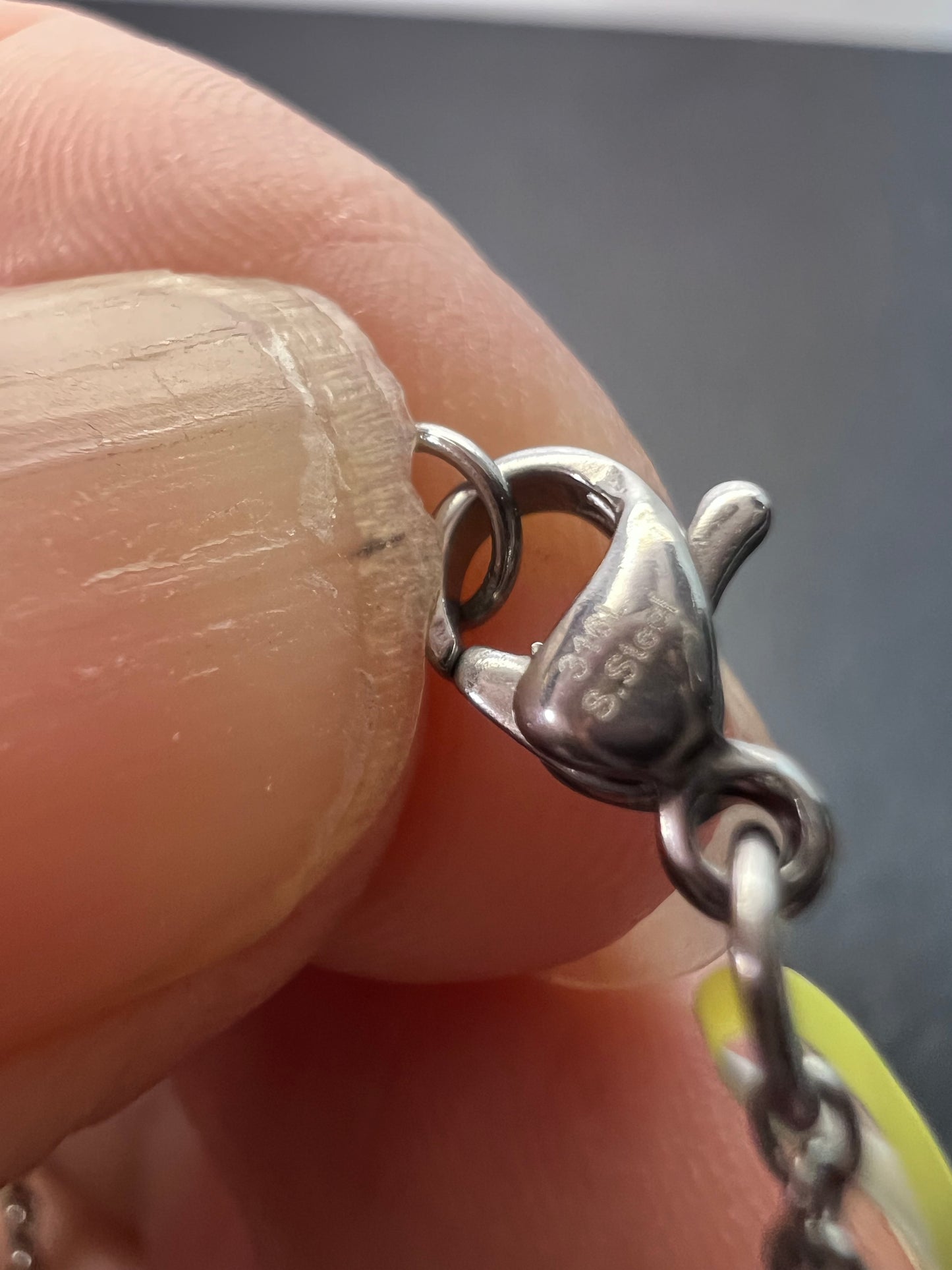 Multi stone butterfly pendant in stainless steel with 18 inch chain *NEW*