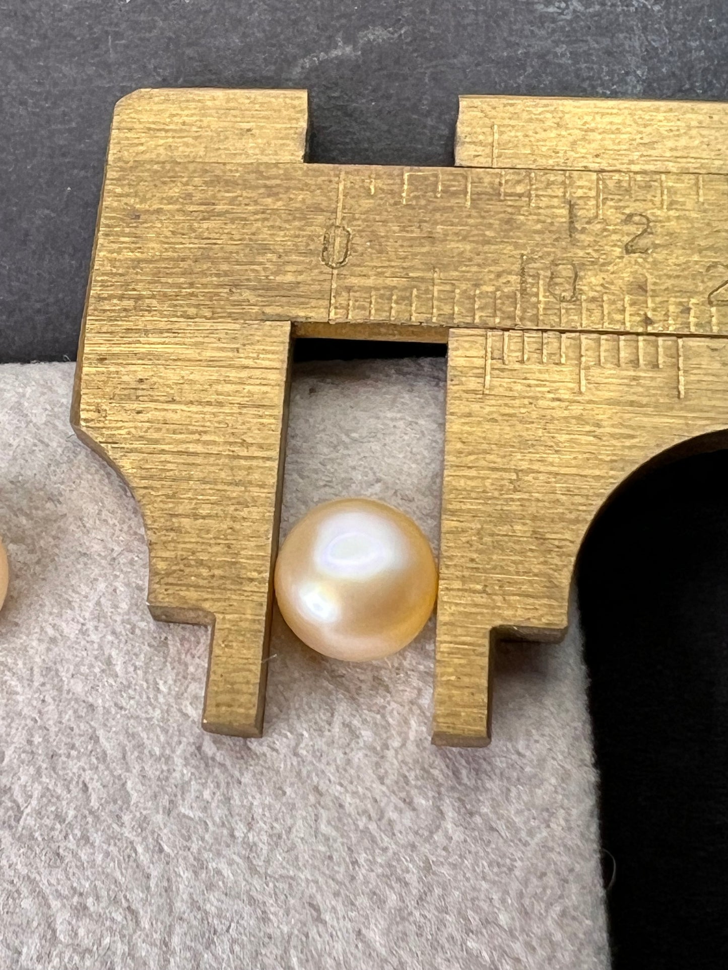 8 mm cultured pearl stud Sterling silver earrings