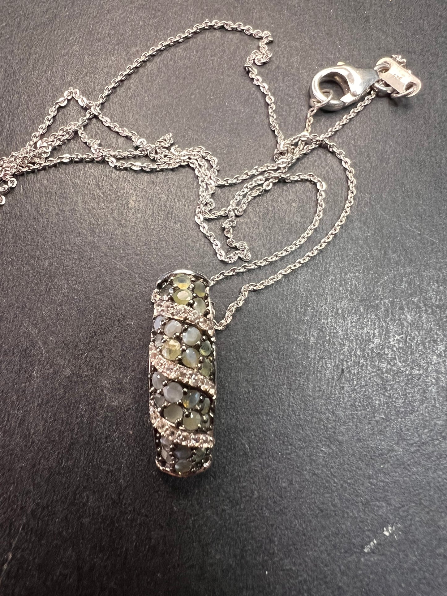 NEW Narsipatnam alexandrite sterling silver pendant necklace