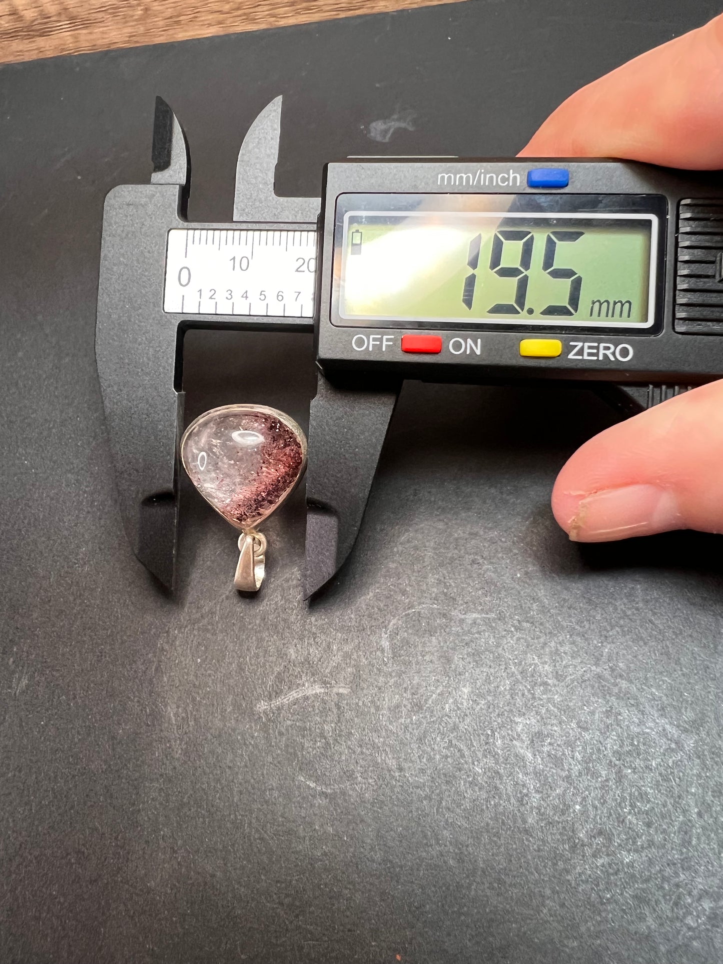 NEW Lepidocrocite super 7 sterling silver pendant 5.16 grams