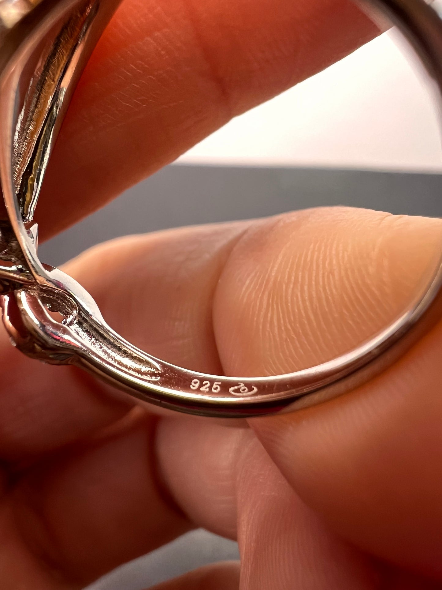 Natural Color Deep Gold 11mm Golden South Sea Cultured Pearl and Zircon ring in rhodium over Sterling silver size 9