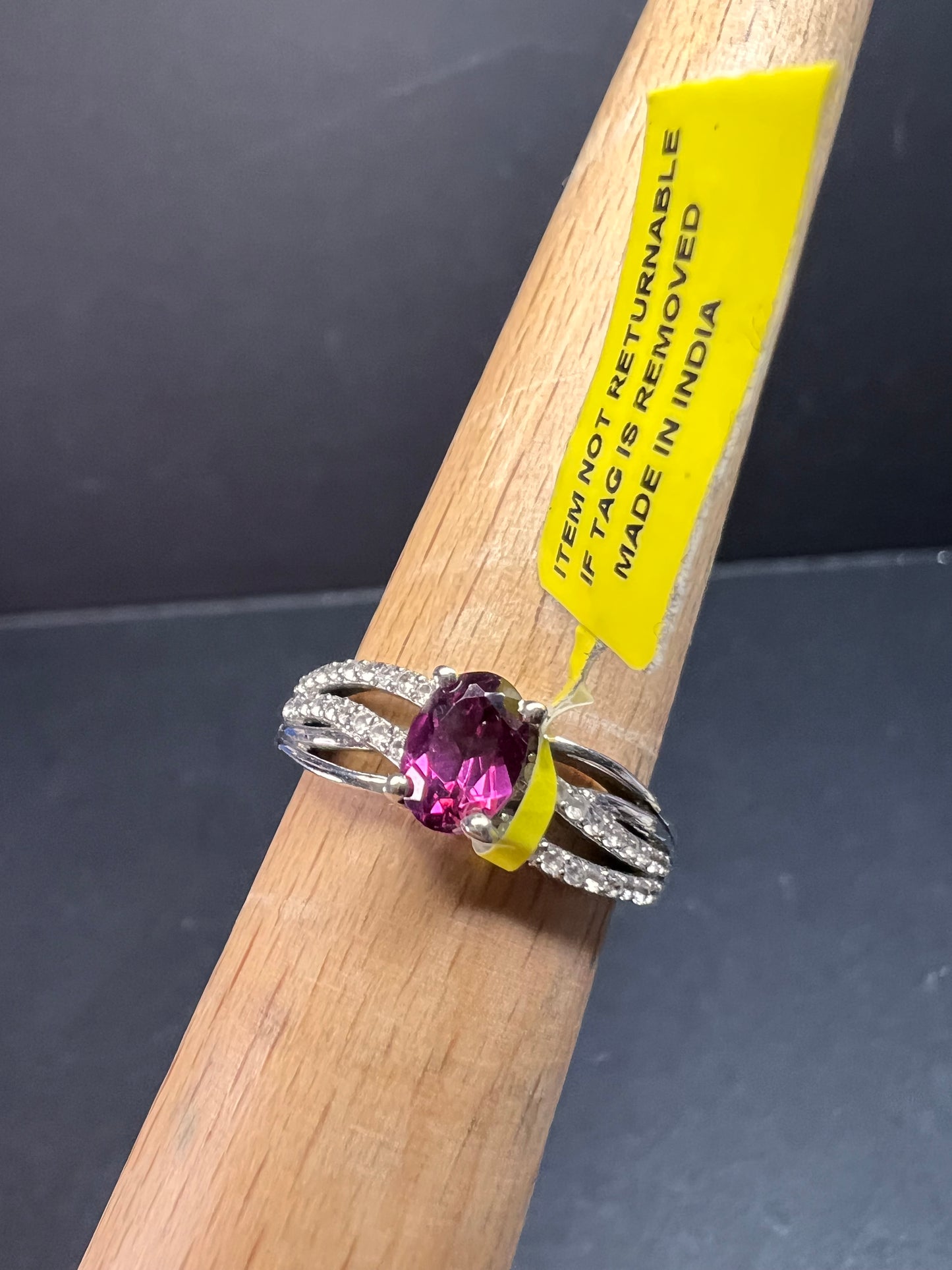 NEW with tag Ember garnet and zircon sterling silver ring size 7