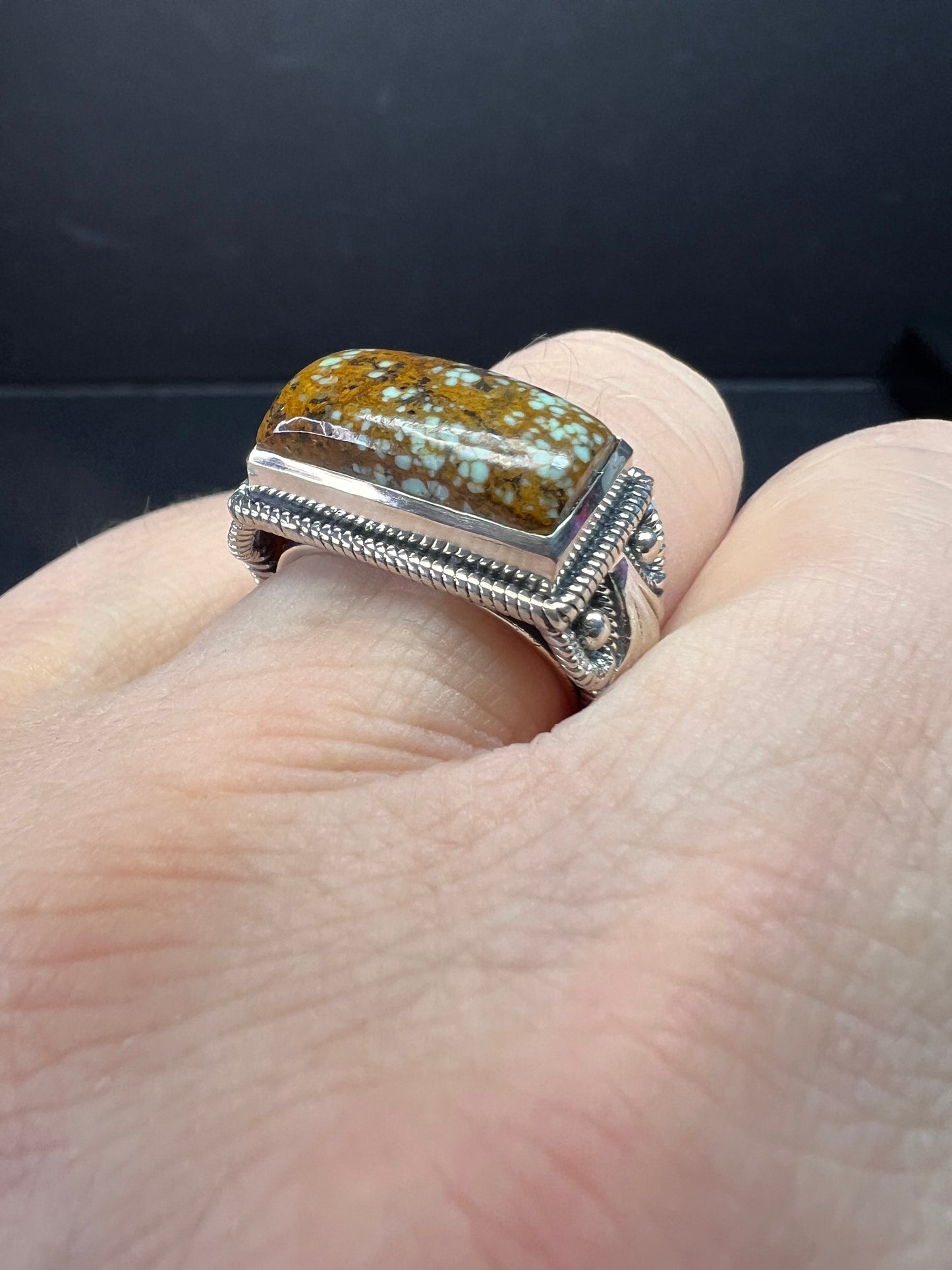 NEW Blue Horizon turquoise sterling silver ring size 7