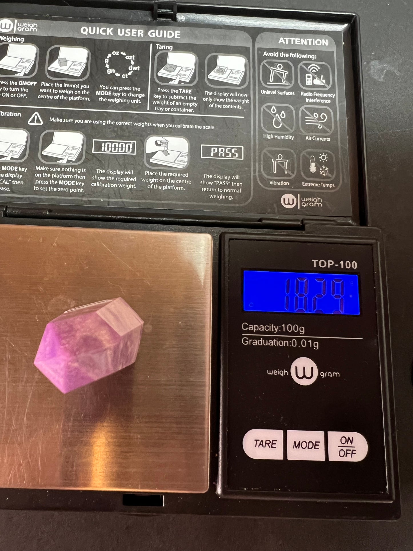 Phosphosiderite tower 18.29 grams