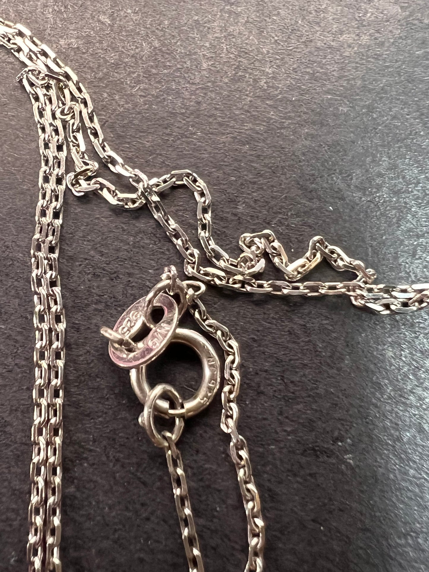 NEW Golden south seas pearl pendant in rhodium over sterling silver with chain