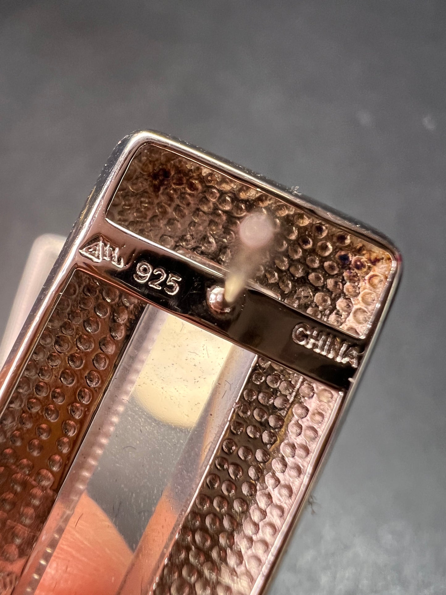 NEW clear quartz gemstone sterling silver earrings