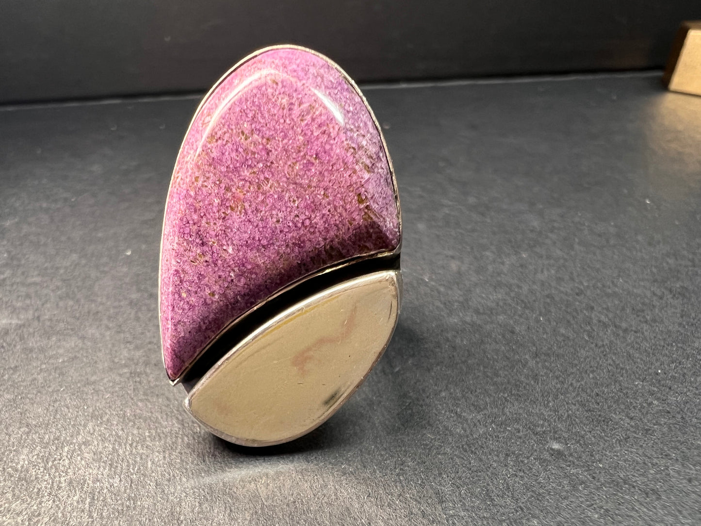 Jay King DRT stichtite sterling silver ring size 6