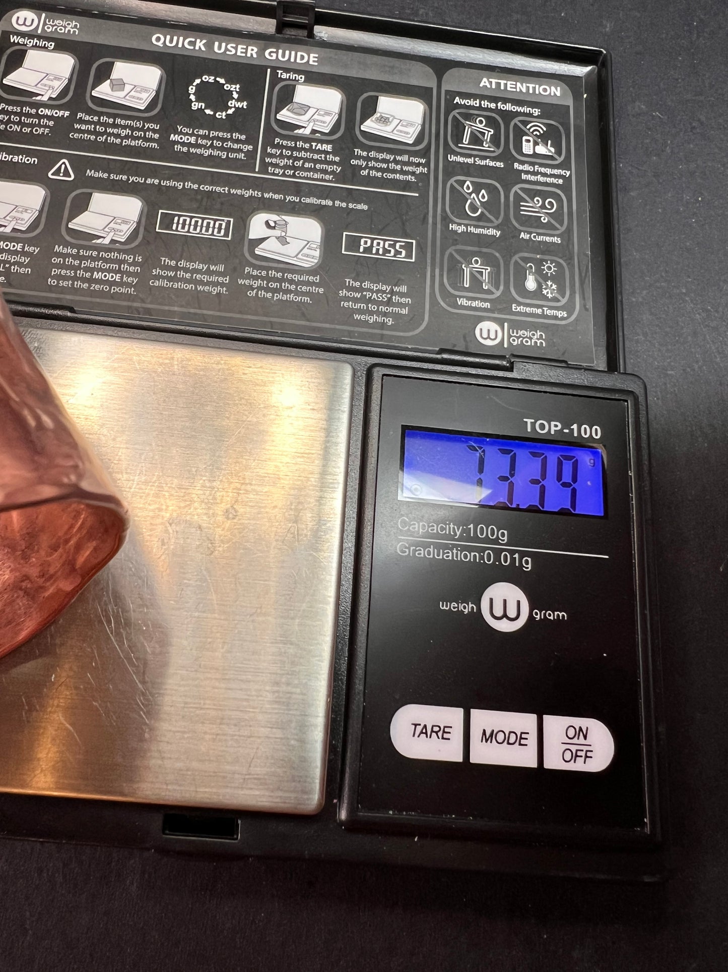 Vintage hammered copper extra wide cuff adjustable bracelet