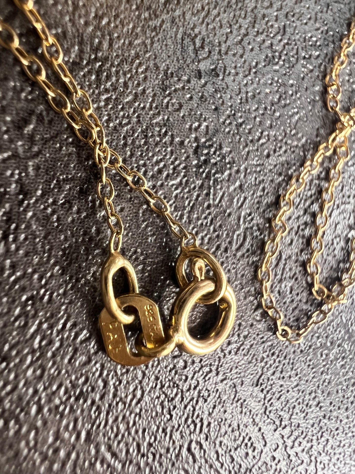 Butterfly CZ pendant in YG over sterling silver with 18 inch chain