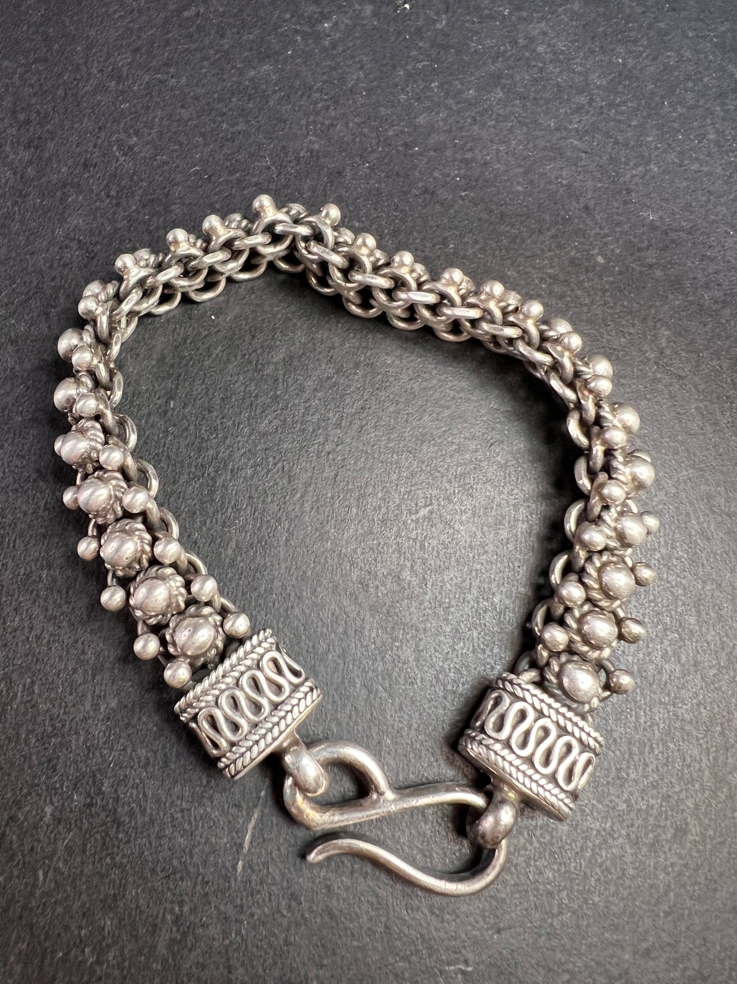 Vintage Suarti Bali sterling silver bracelet 7.75 inch