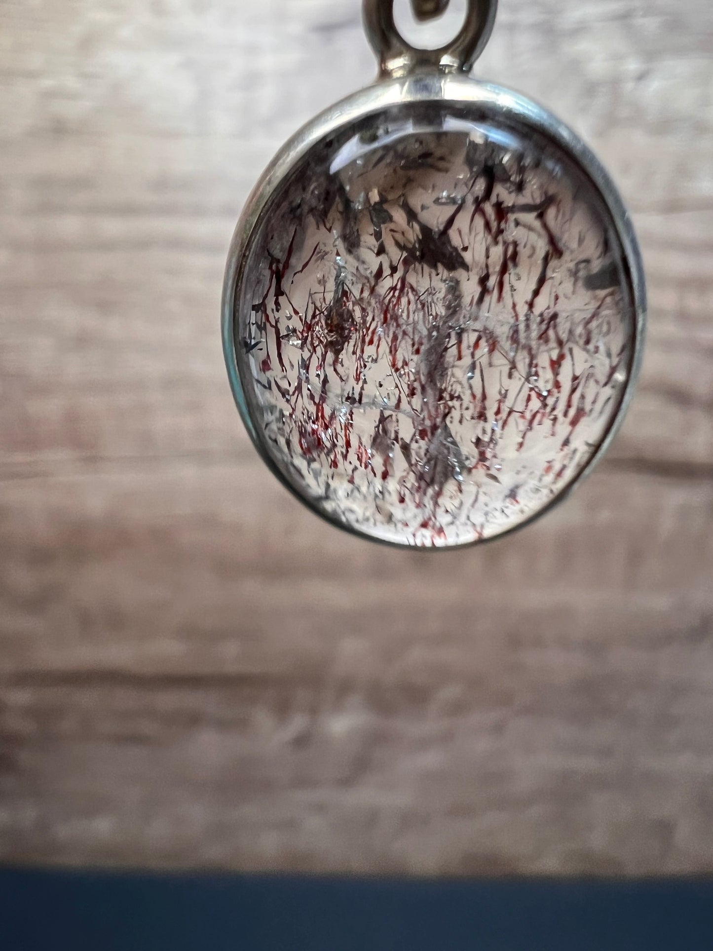 NEW Lepidocrocite super 7 sterling silver pendant 3.97 grams