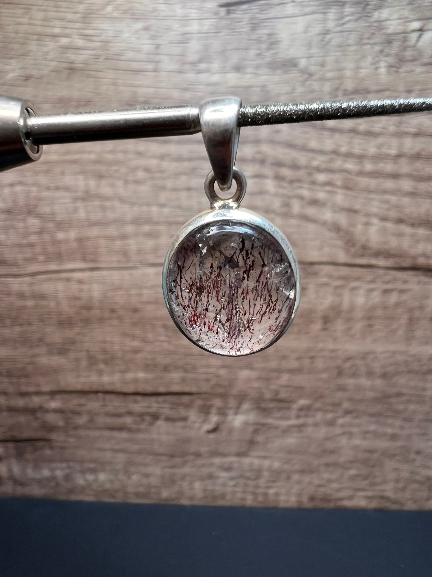 NEW Lepidocrocite super 7 sterling silver pendant 3.97 grams