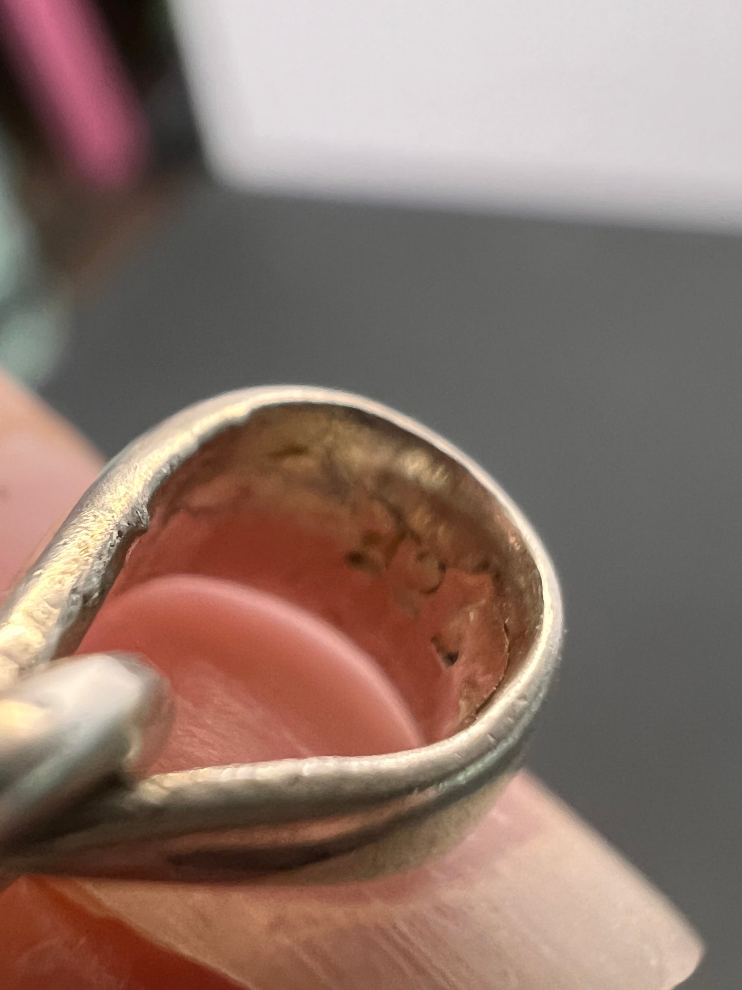 NEW Morganite trillium gemstone sterling silver pendant 2.39 grams