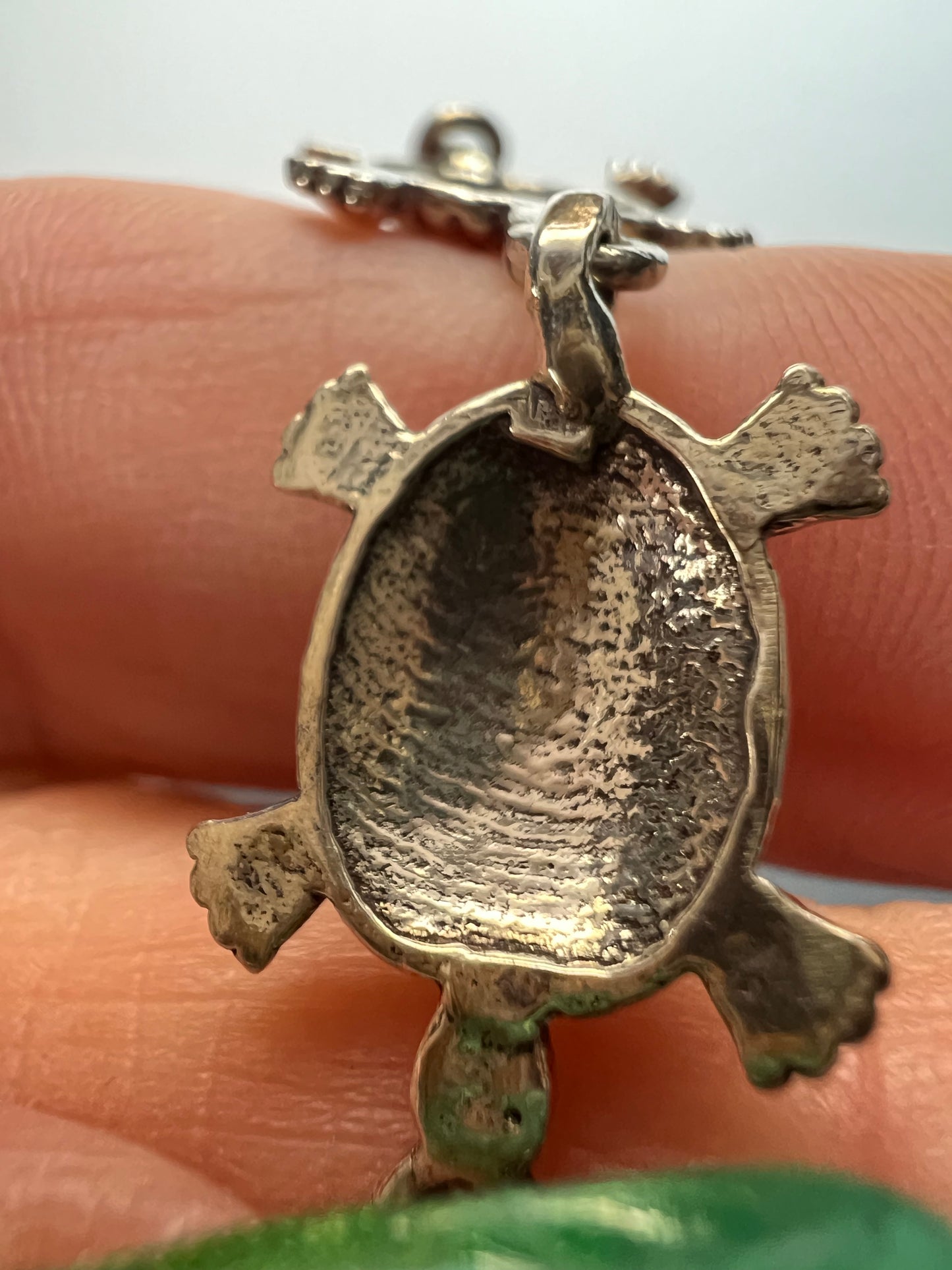 Vintage sterling silver turtles bracelet