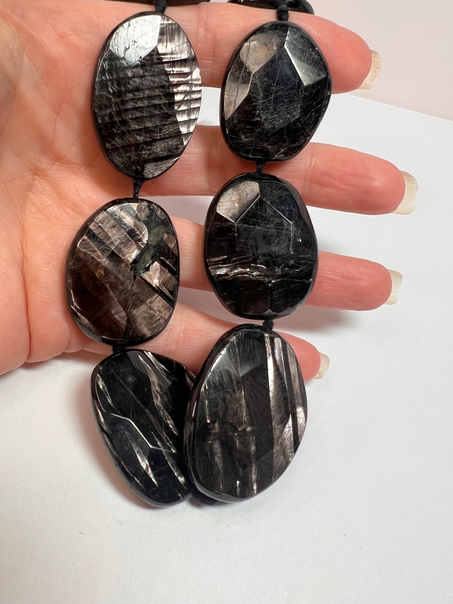 NEW Hypersthene necklace in gold over bronze