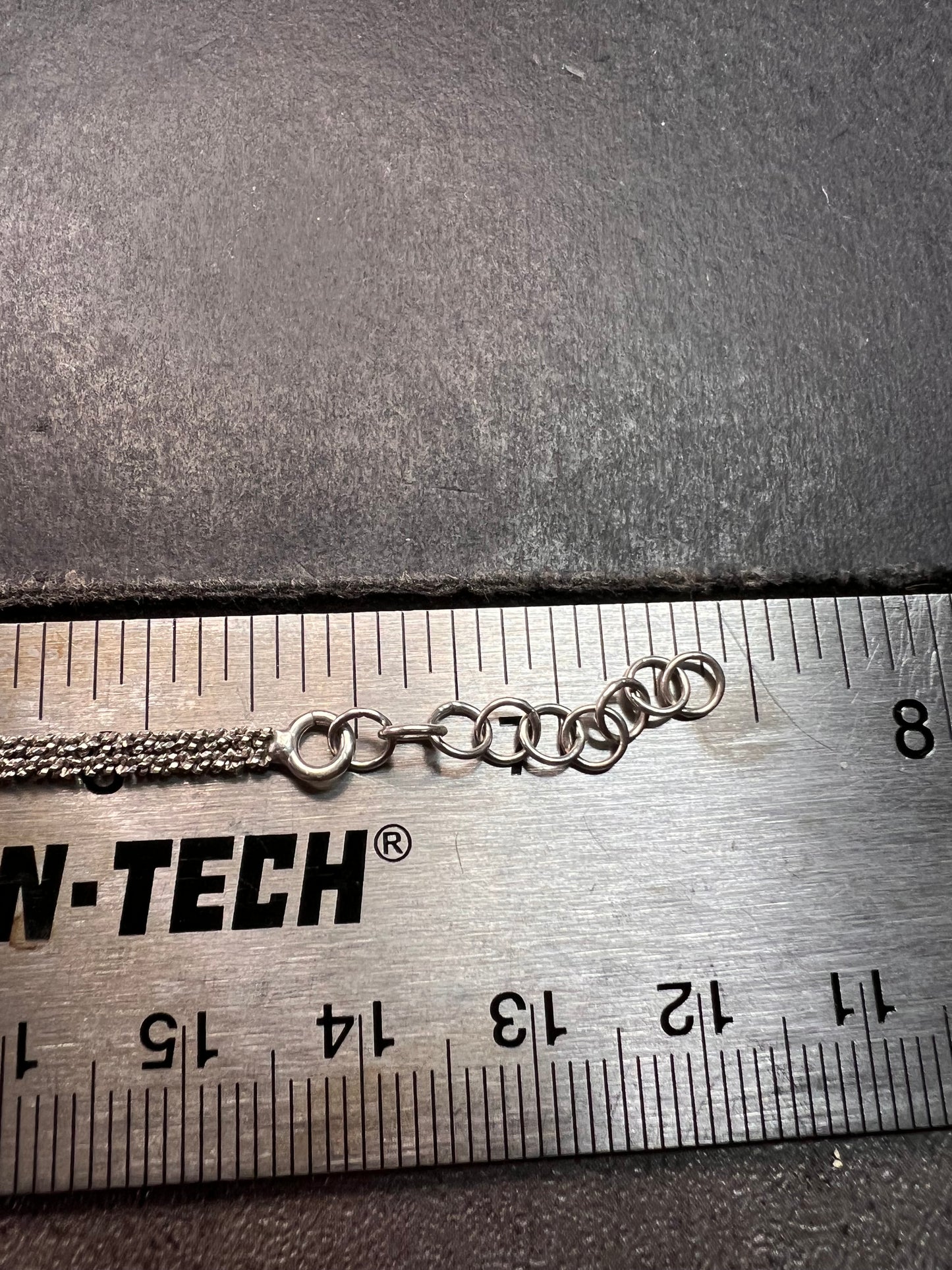 Vintage Dyadema sterling silver two toned heart charm multi chain bracelet