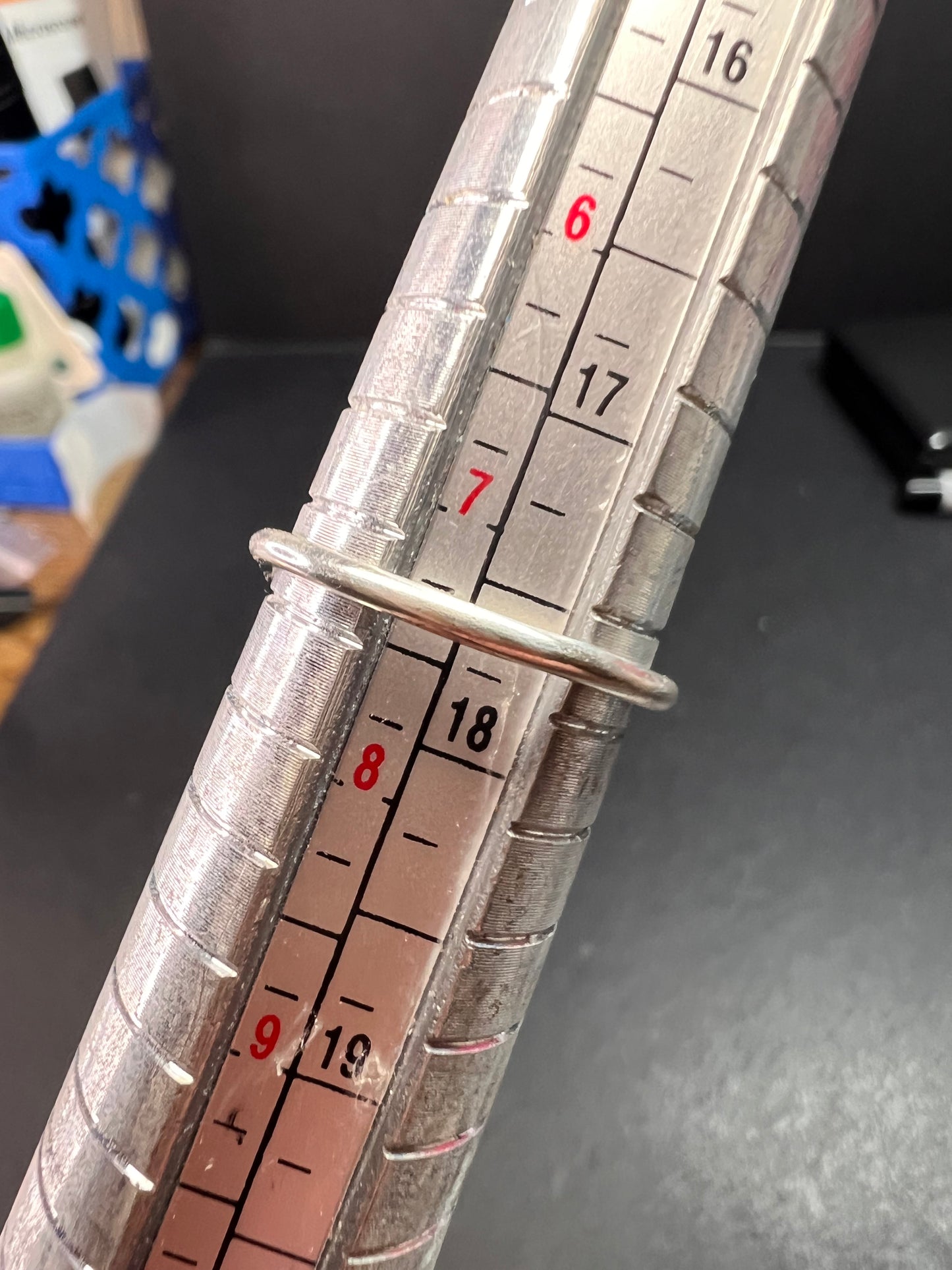 Vintage sterling silver garnet solitaire garnet ring size 7.5