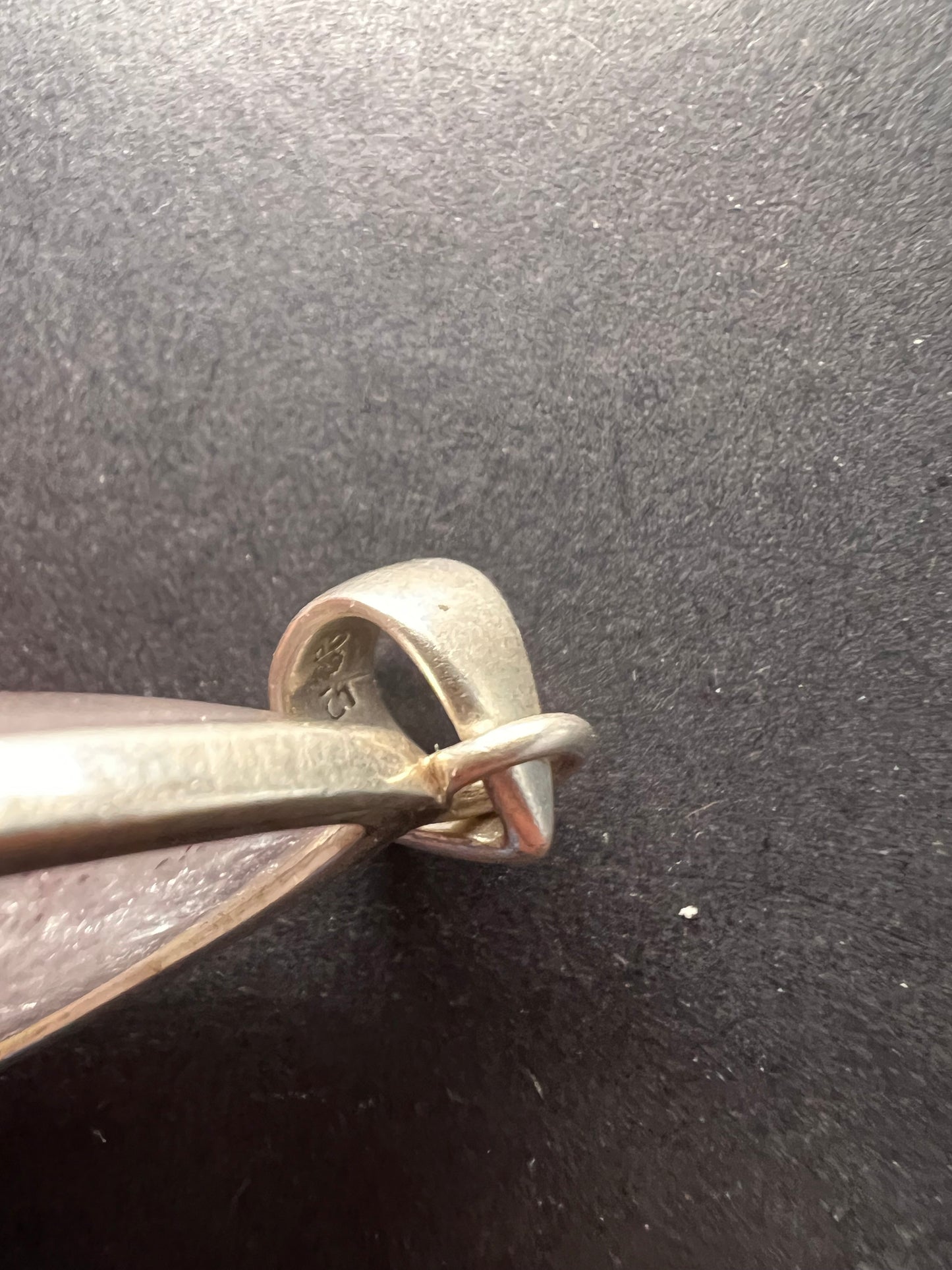 NEW Lepidocrocite super 7 sterling silver teardrop pendant 17.5 grams