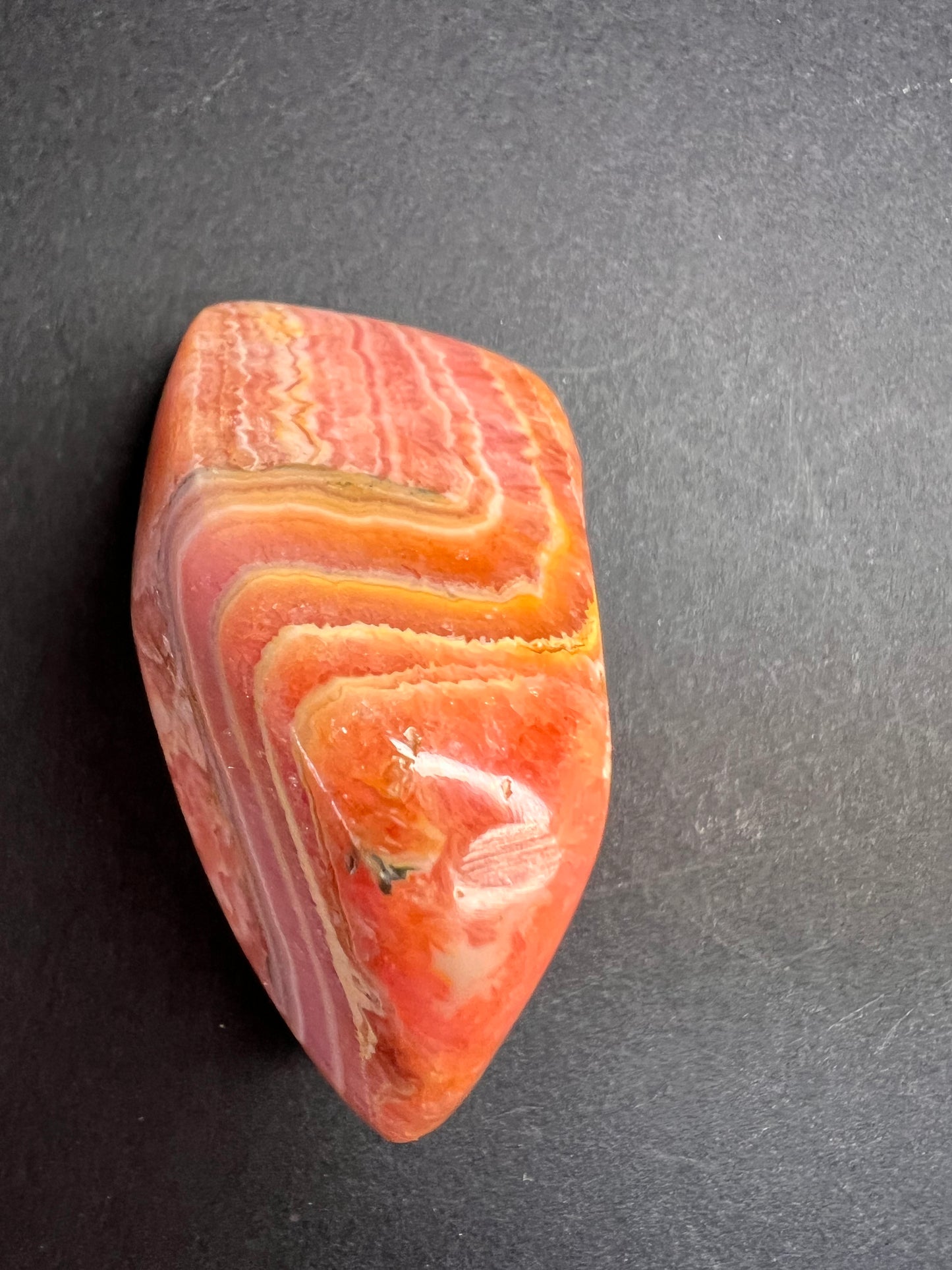 Argentinian polished rhodochrosite stone 62.26 grams