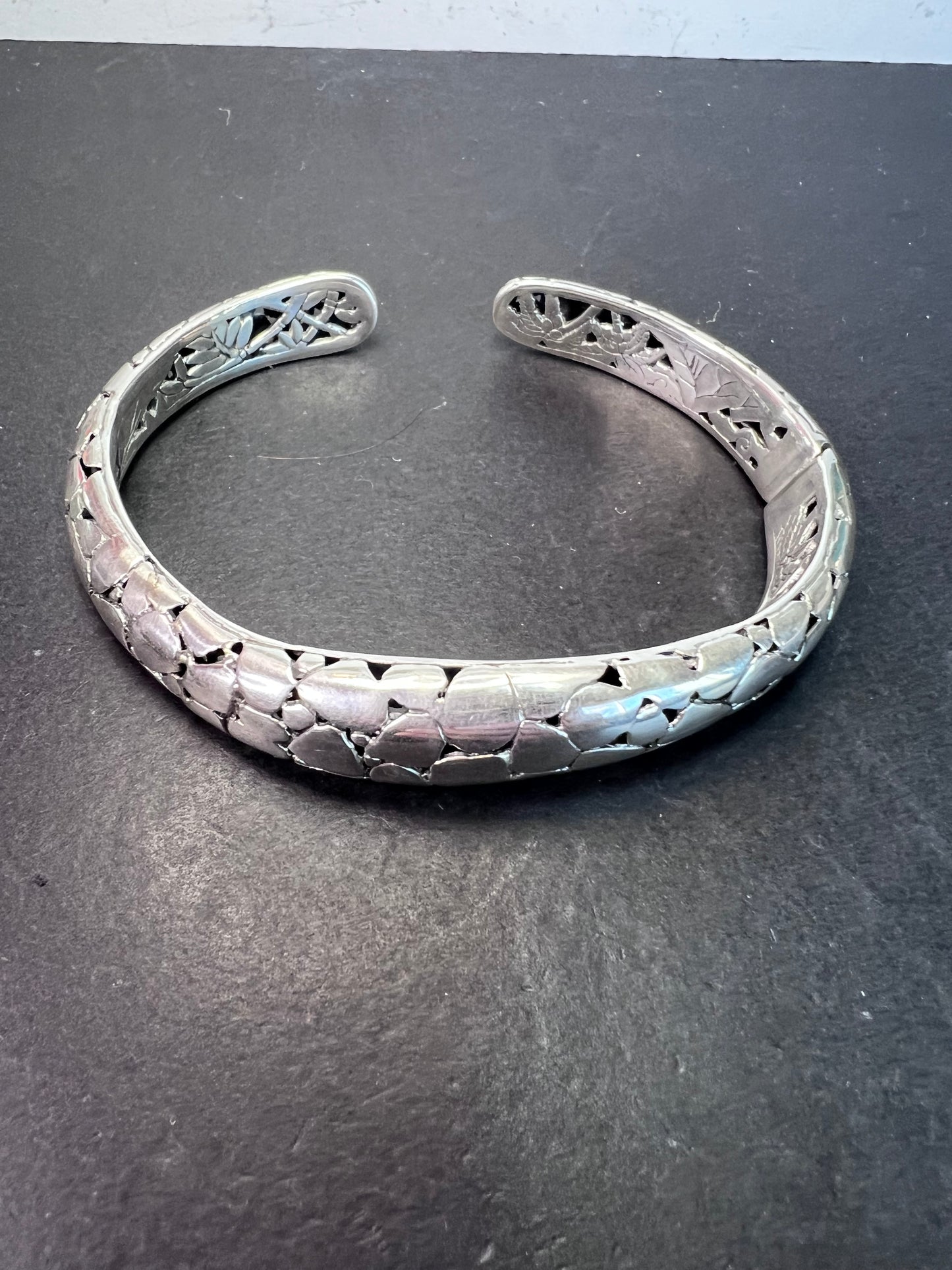 New Bali silver cuff bracelet