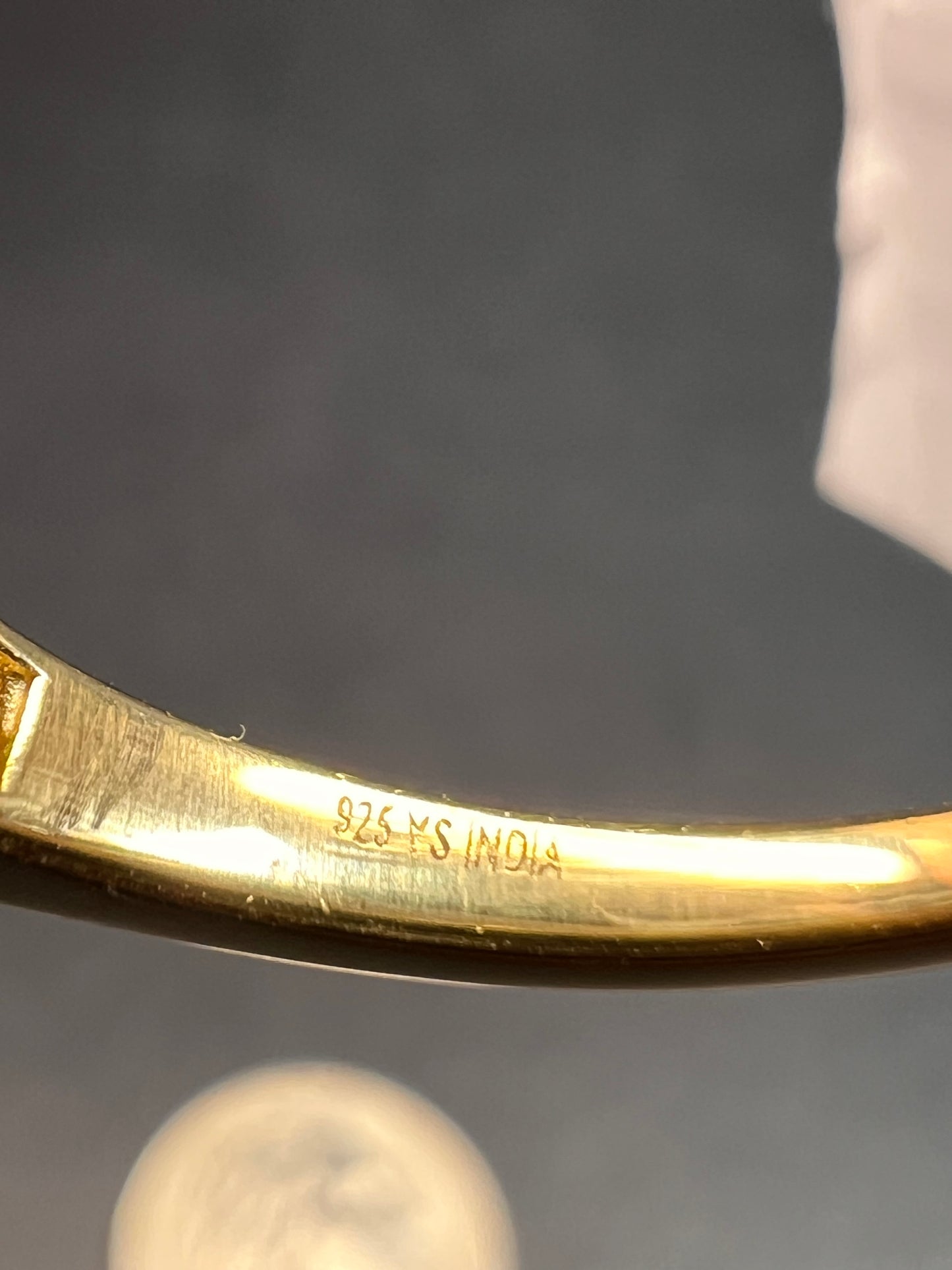 NEW Mystic Quartz ring in gold over sterling silver size 7