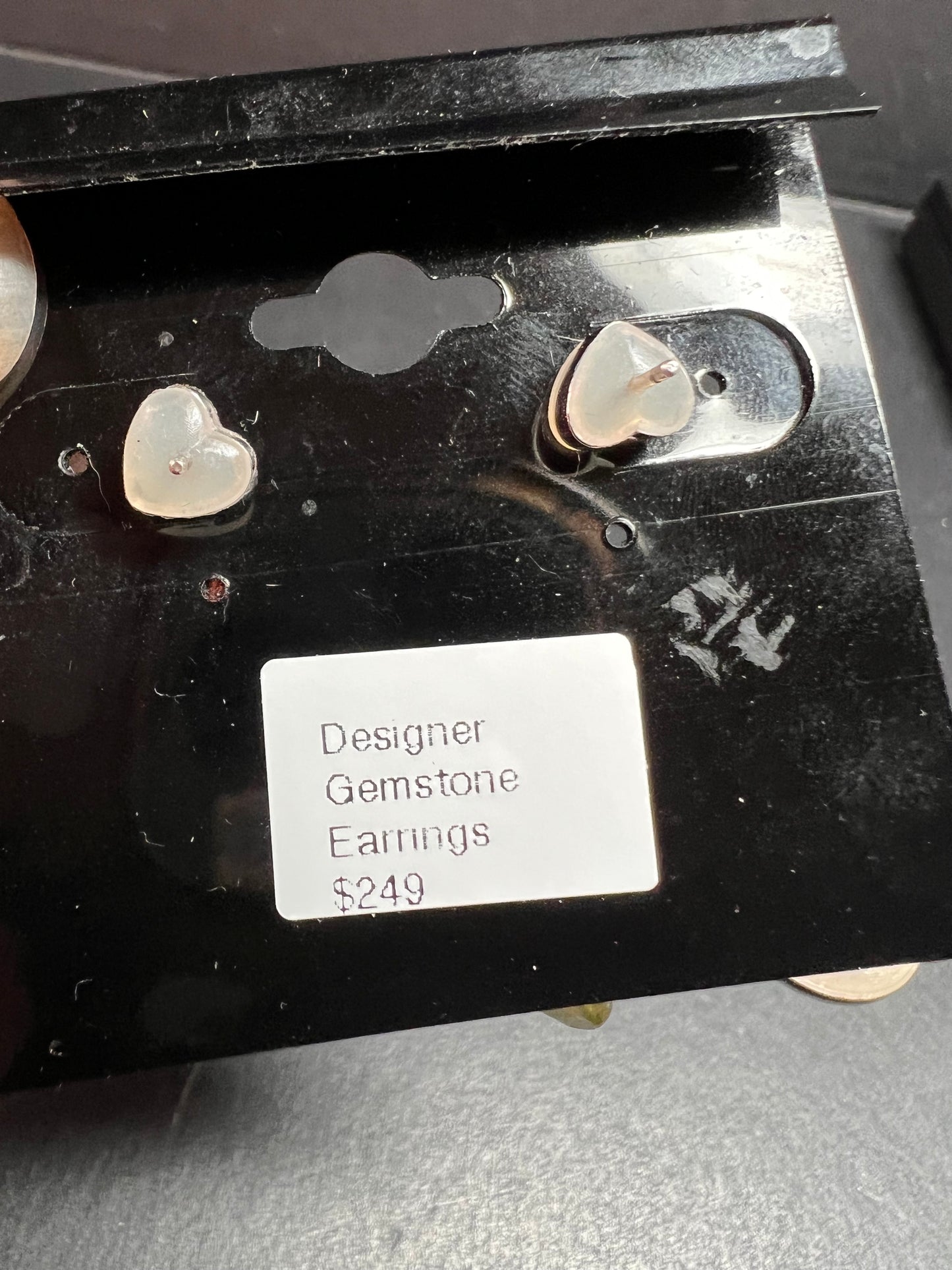 NEW peridot sterling silver crescent hoop earrings