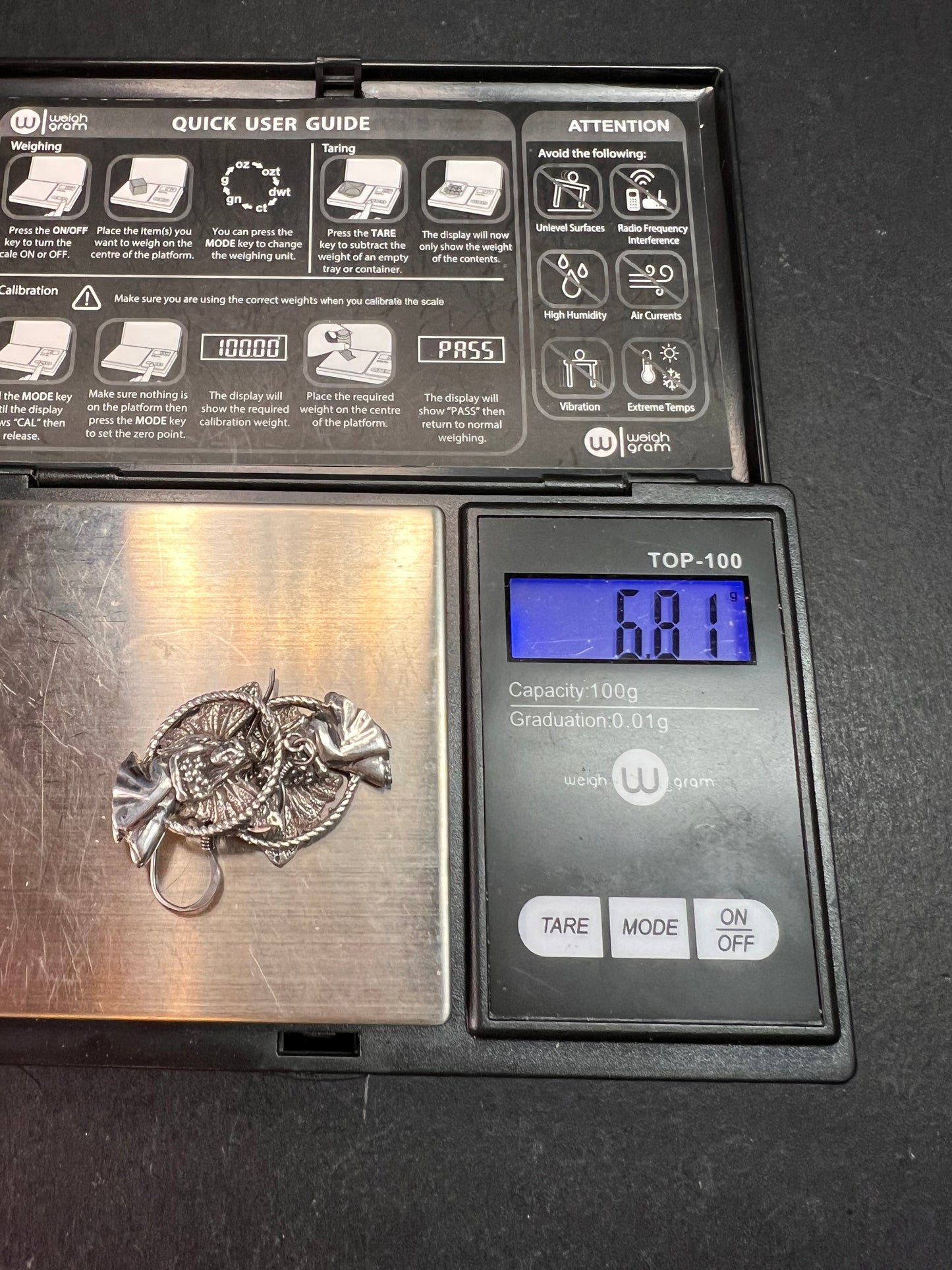 Vintage Sterling Silver Fairy Earrings • Detailed Wings & Floral Motif