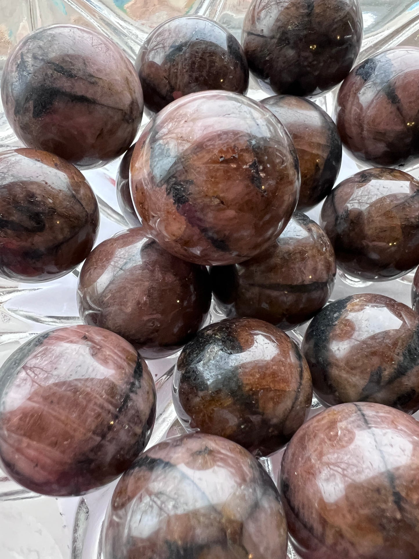 Chiastolite small spheres