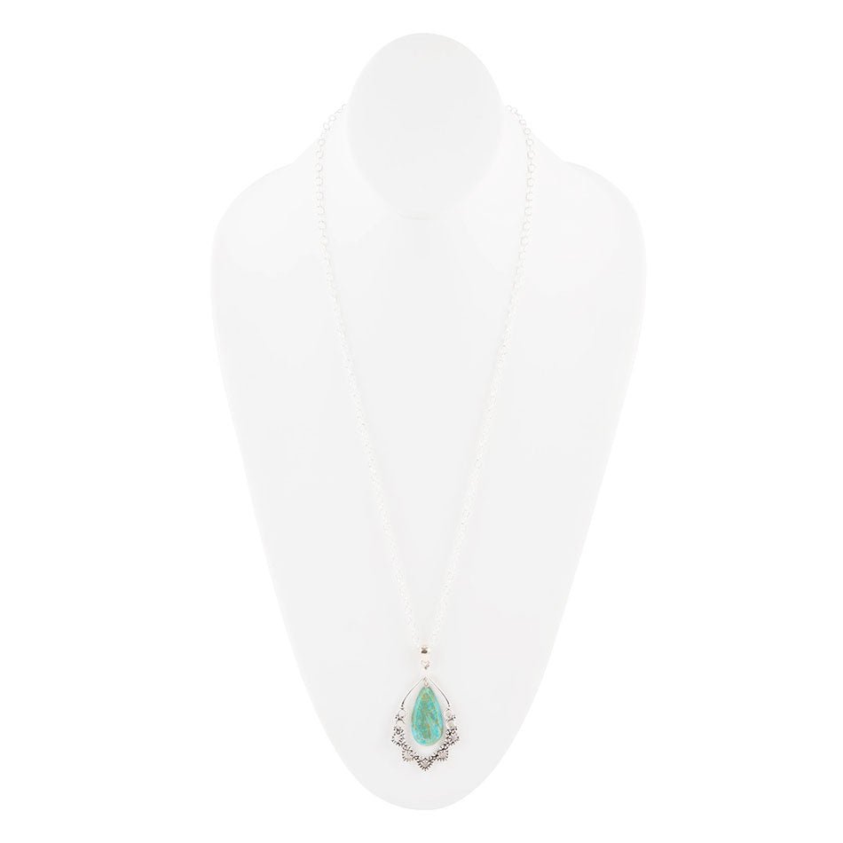 Barse Lace Turquoise and Sterling Silver Necklace