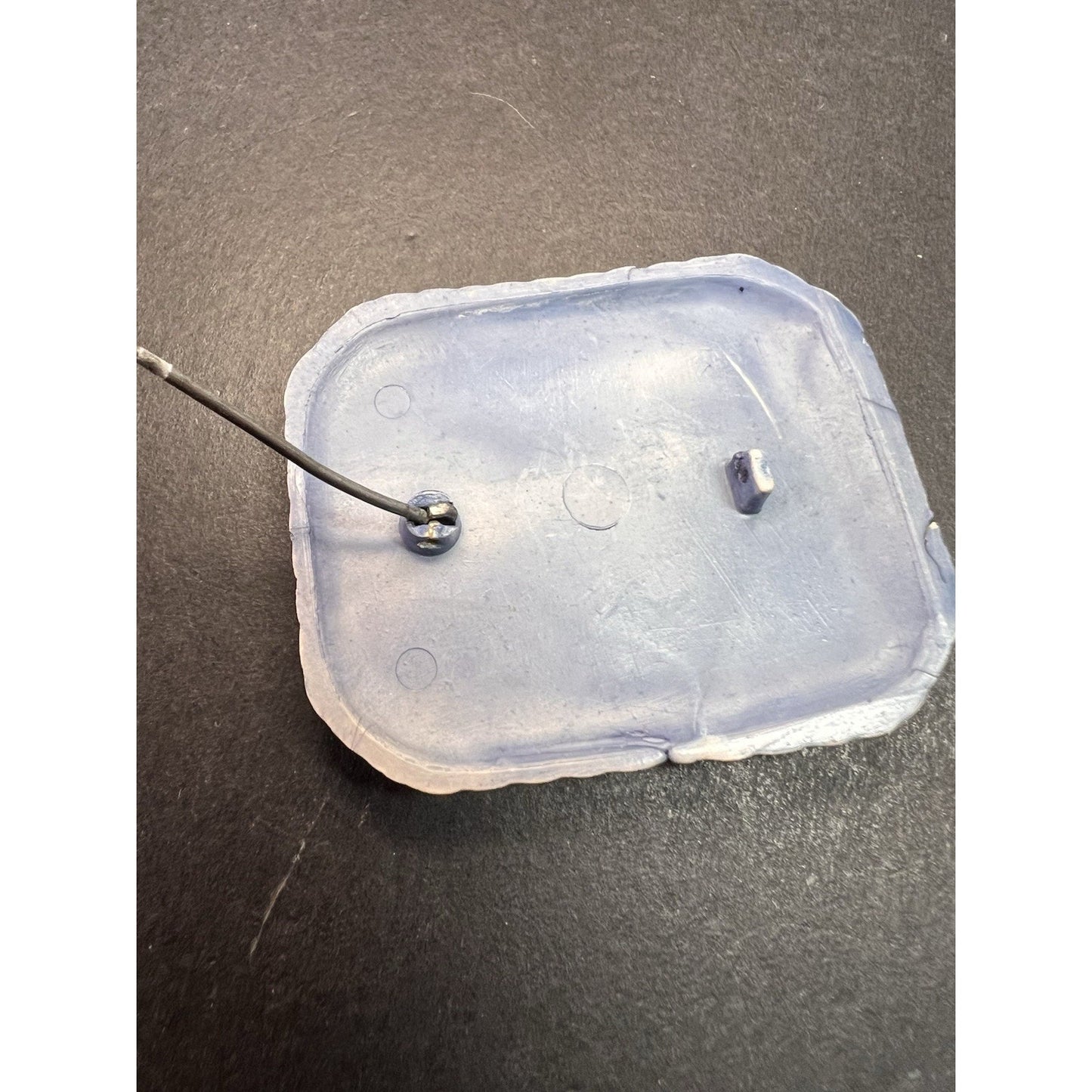 Vintage 1940’s Celluloid Horse Head Brooch/Pin Blue Square Fashion Retro 2"