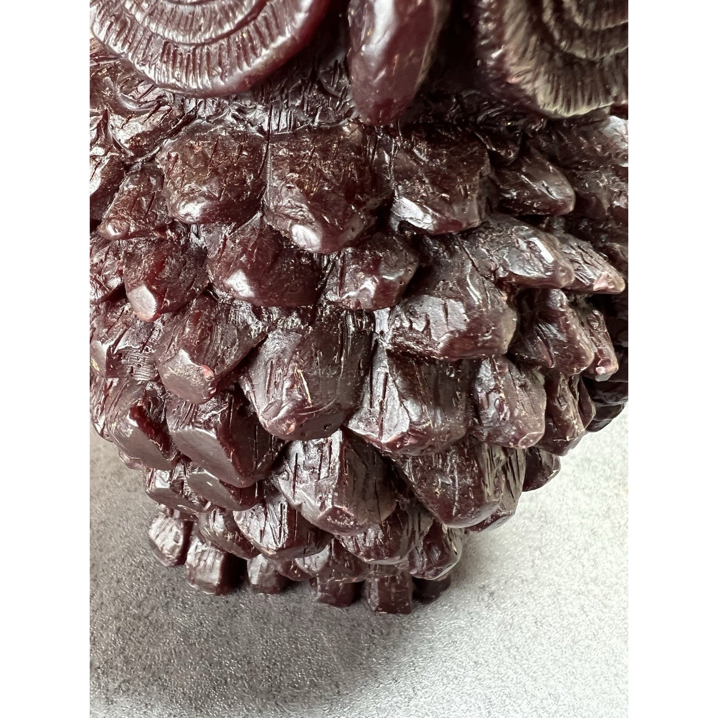 Vtg Wax Owl Sculpture Candle Large 6.75" Handmade Art Collectable